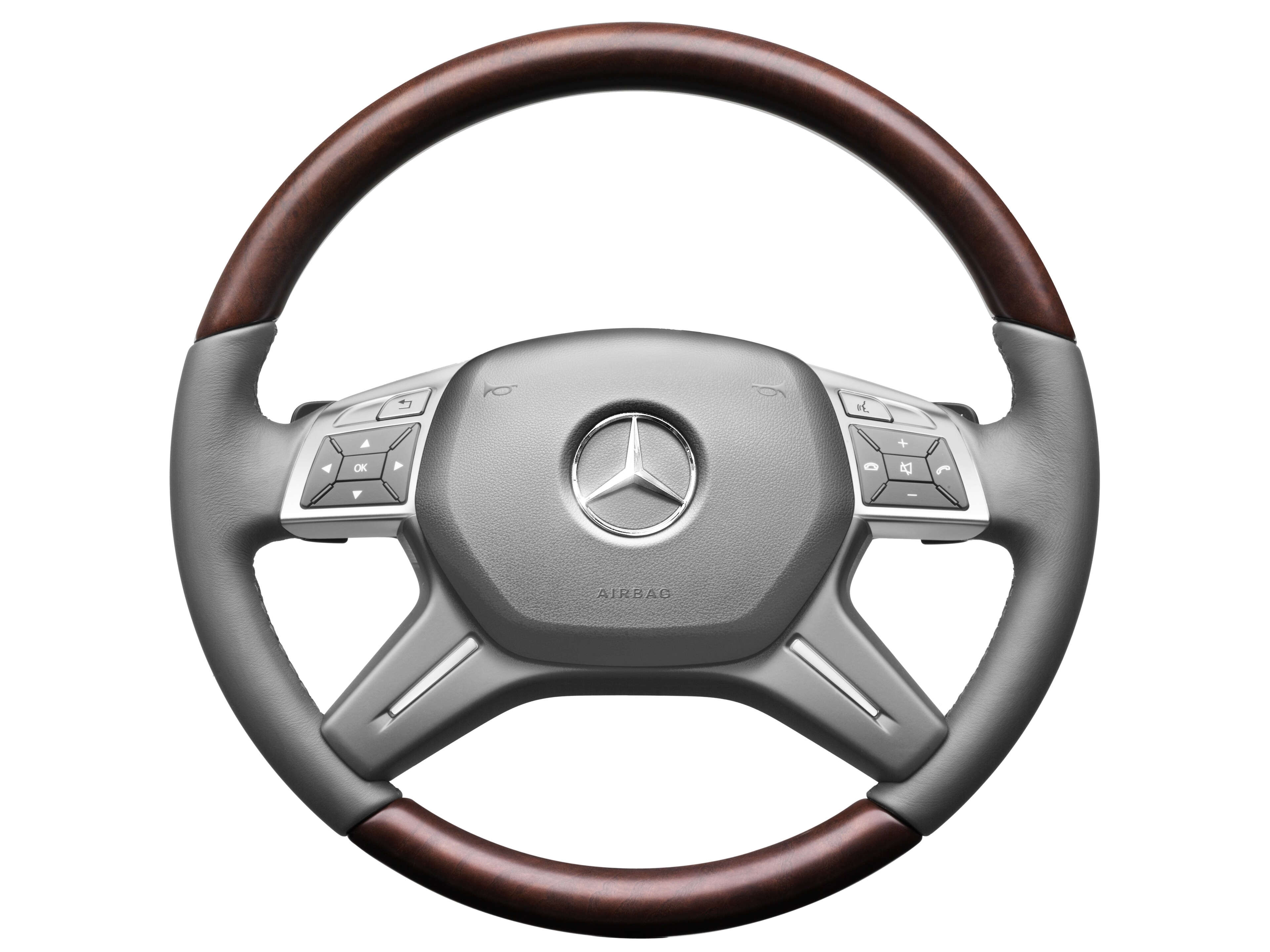 Mercedes-Benz - Holz-Leder-Lenkrad, mit ALDW und LSP Holz-Leder-Lenkrad, mit ALDW und LSP