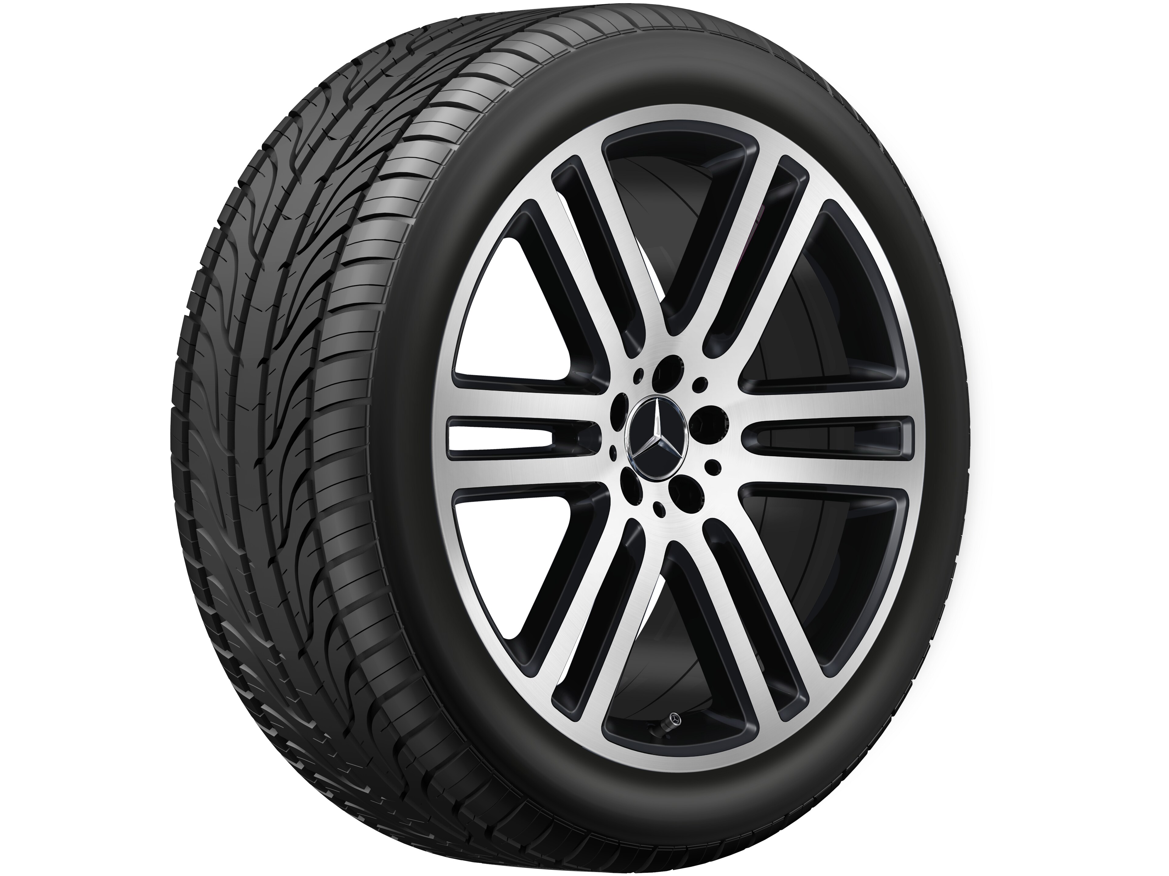 Mercedes-Benz - 6-Doppelspeichen-Rad, 53,3 cm (21 Zoll), glan 6-Doppelspeichen-Rad, 53,3 cm (21 Zoll), glan