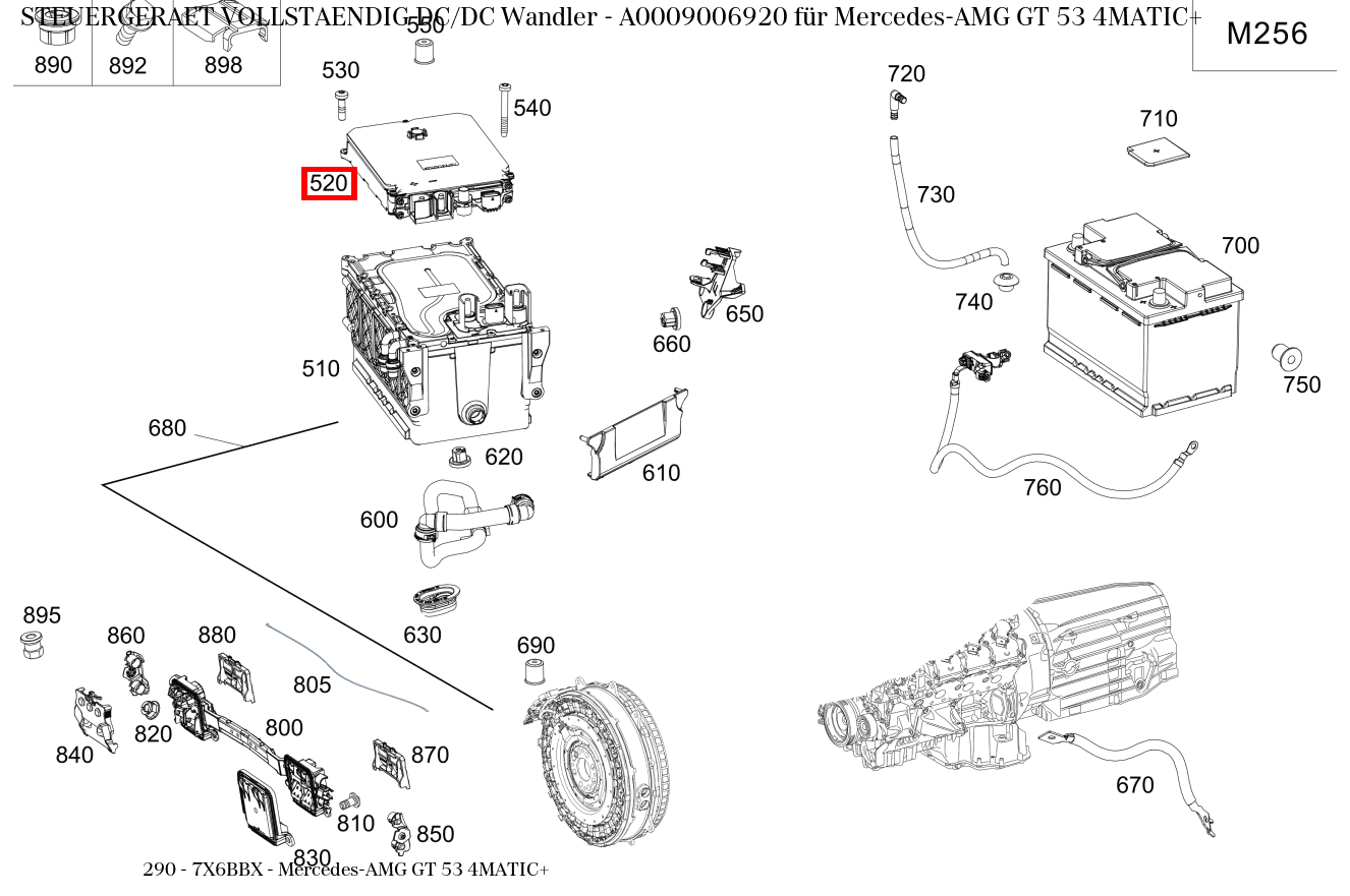 Steuergerät vollständig DC/DC Wandler Mercedes-AMG GT 53 4MATIC+ 290 Steuergerät vollständig DC/DC Wandler Mercedes-AMG GT 53 4MATIC+ 290