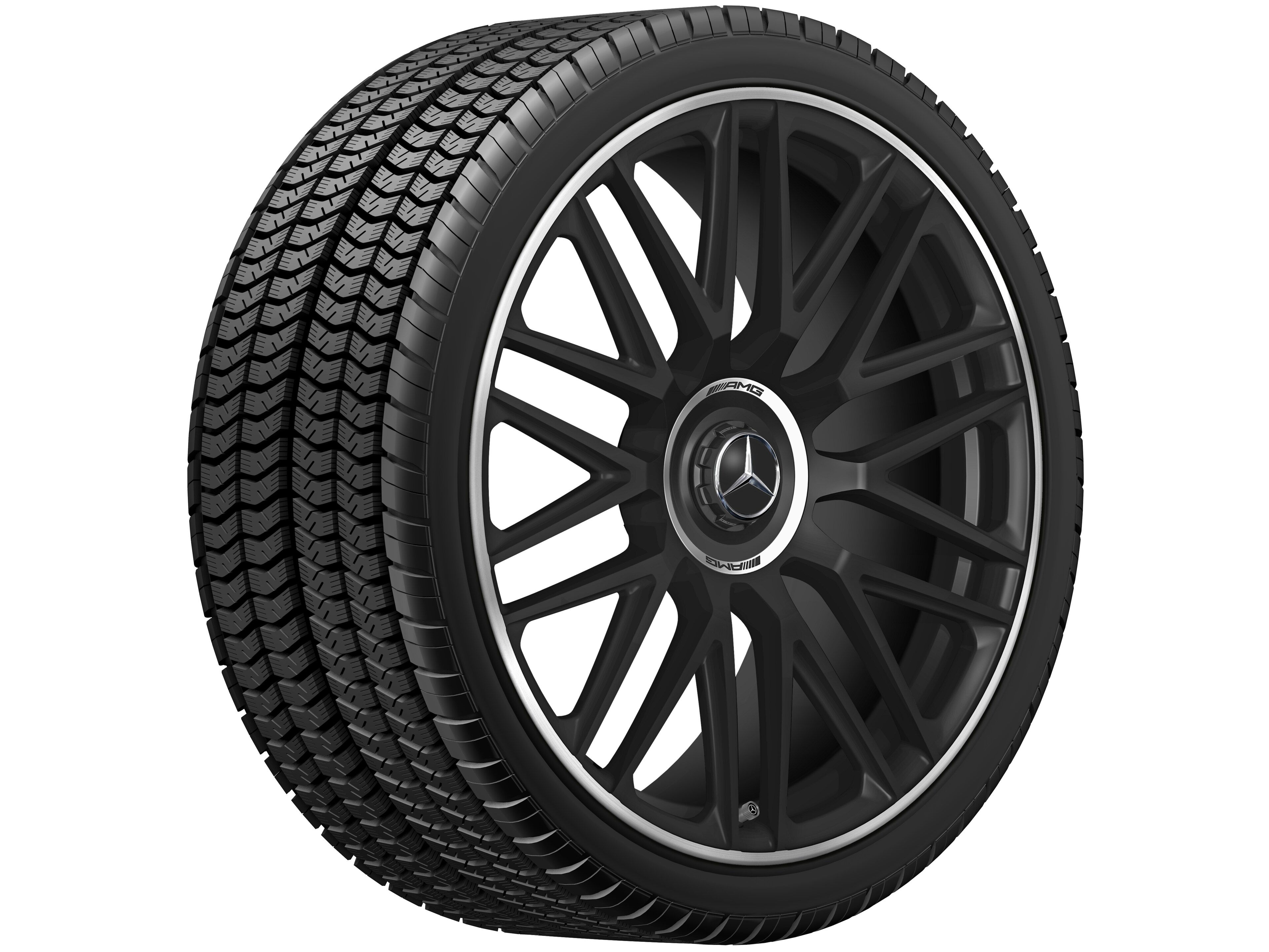 Mercedes-Benz - AMG Schmiederad 10-Doppelspeichen-Design, 21 Zoll, 10,5 J x 21 ET 42, schwarz matt