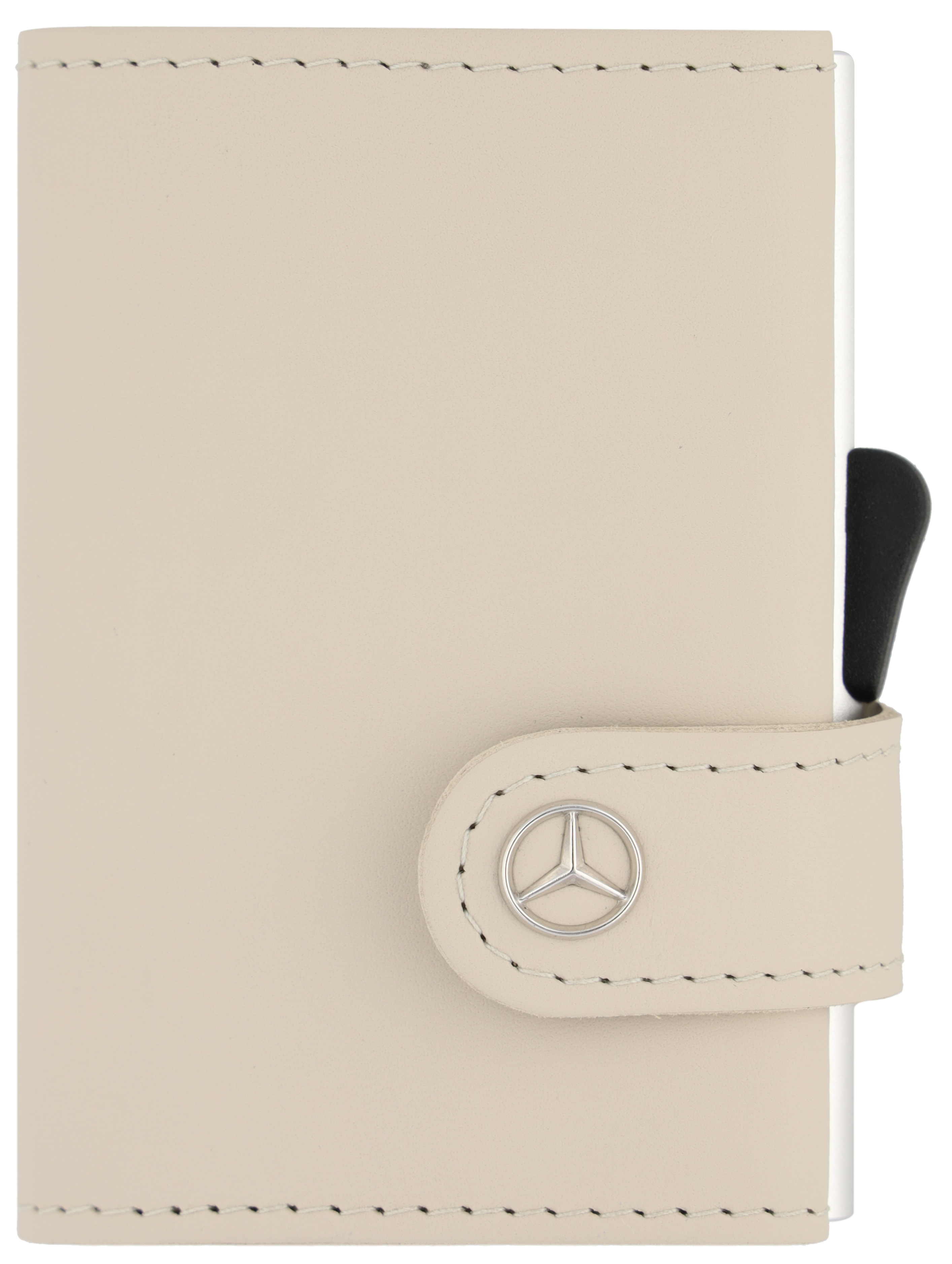 Mercedes-Benz - Mini-Geldbörse macchiatobeige, Rindleder