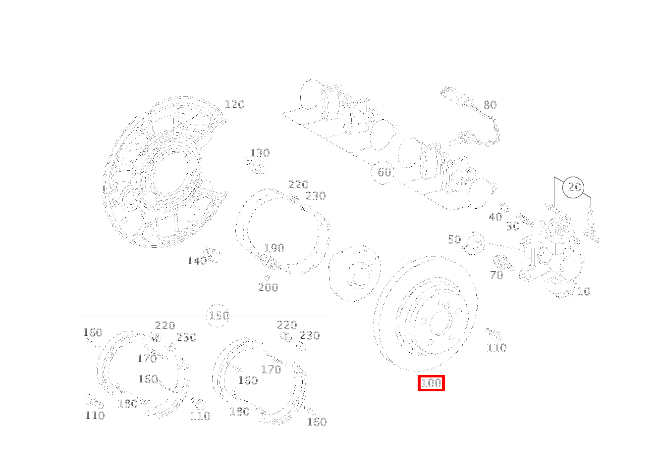 Bremsscheibe CL 200 K 203 Bremsscheibe CL 200 K 203