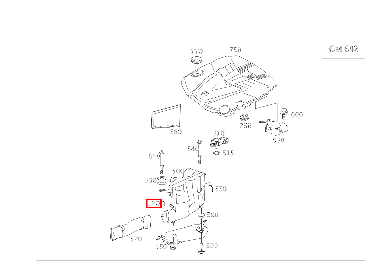 Buchse FILTER CLS 350 CDI Coupé RL 219
