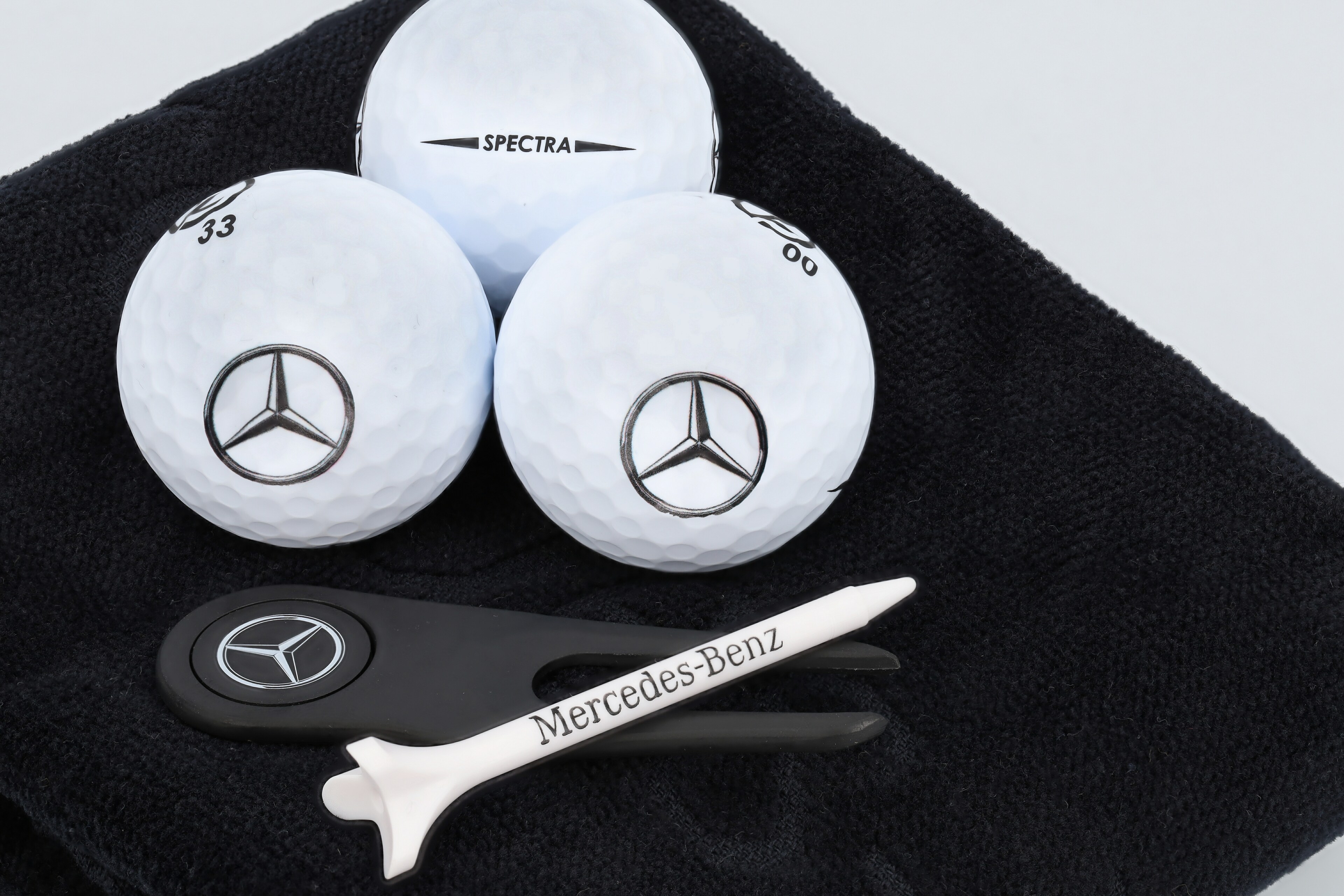 Mercedes-Benz - Golf-Geschenkset, groß, schwarz