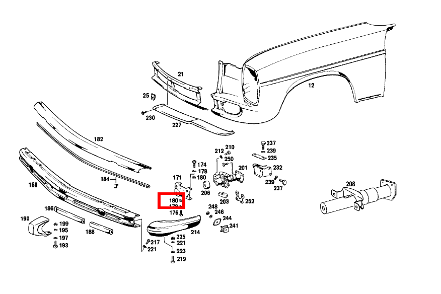 Sechskantmutter M8 280 C 114