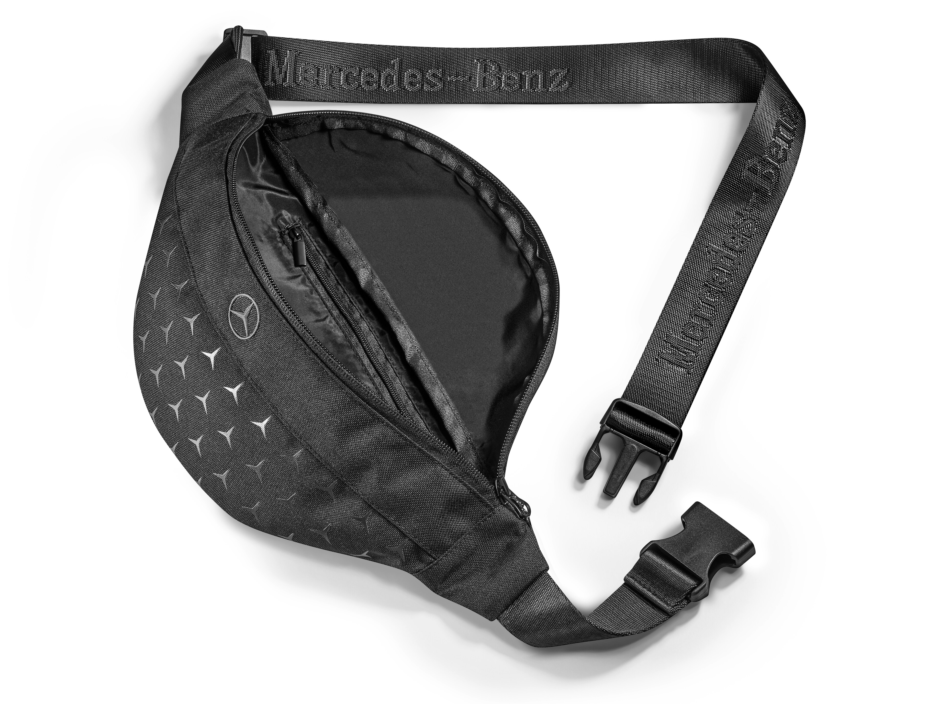 Mercedes-Benz - Bauchtasche schwarz, Polyester (recycelt)