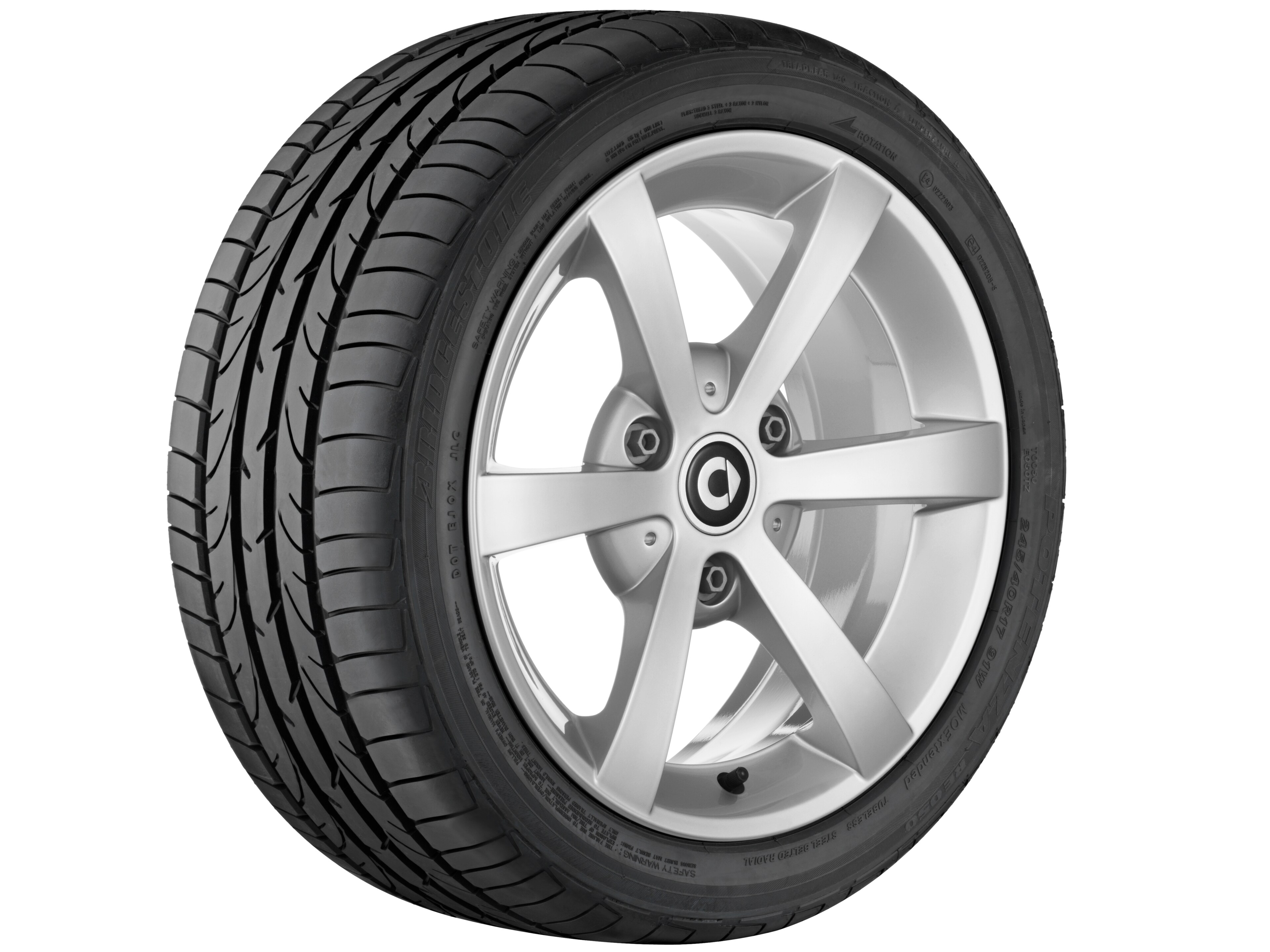 6-Speichen-Leichtmetallrad, 38,1 cm (15 Zoll)