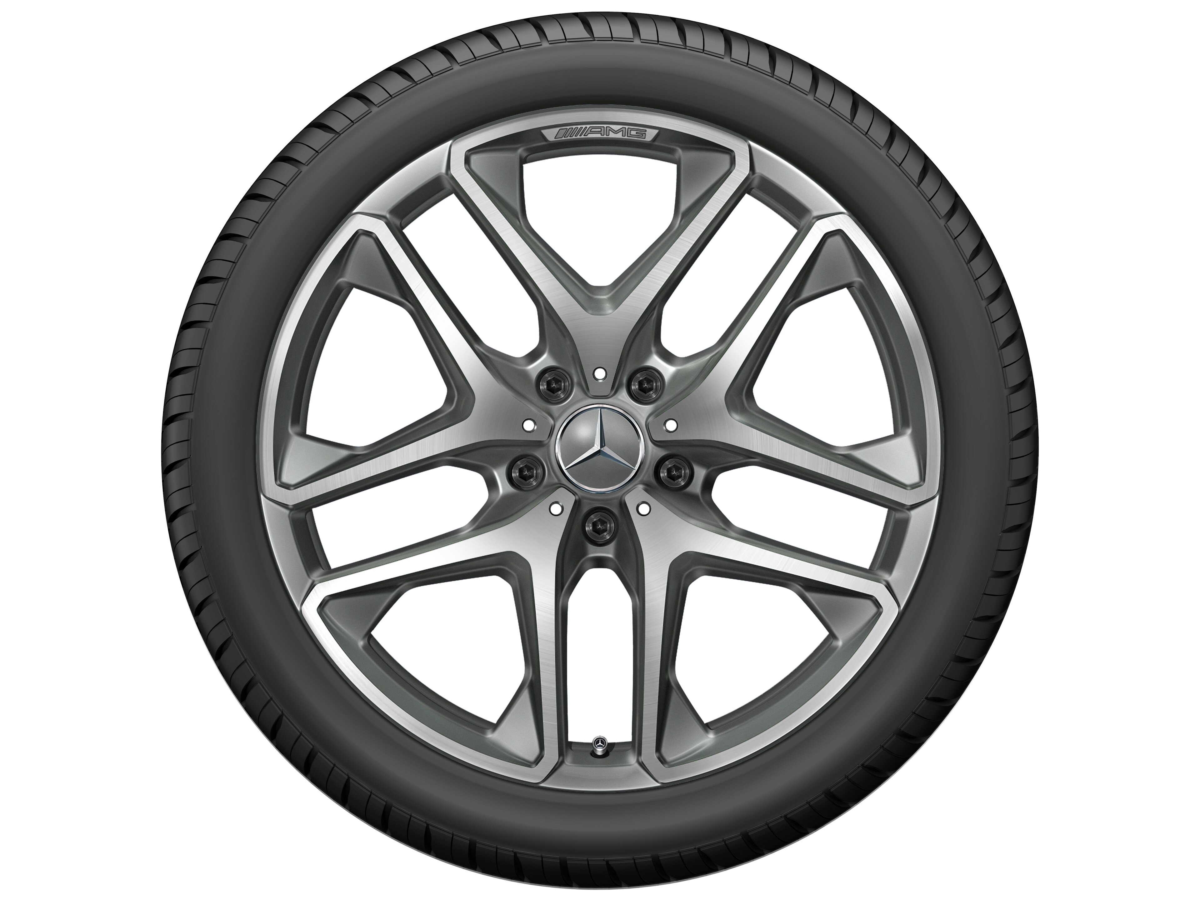AMG 5-Doppelspeichen-Rad 21 Zoll, 10 J x 21 ET 33, titangrau