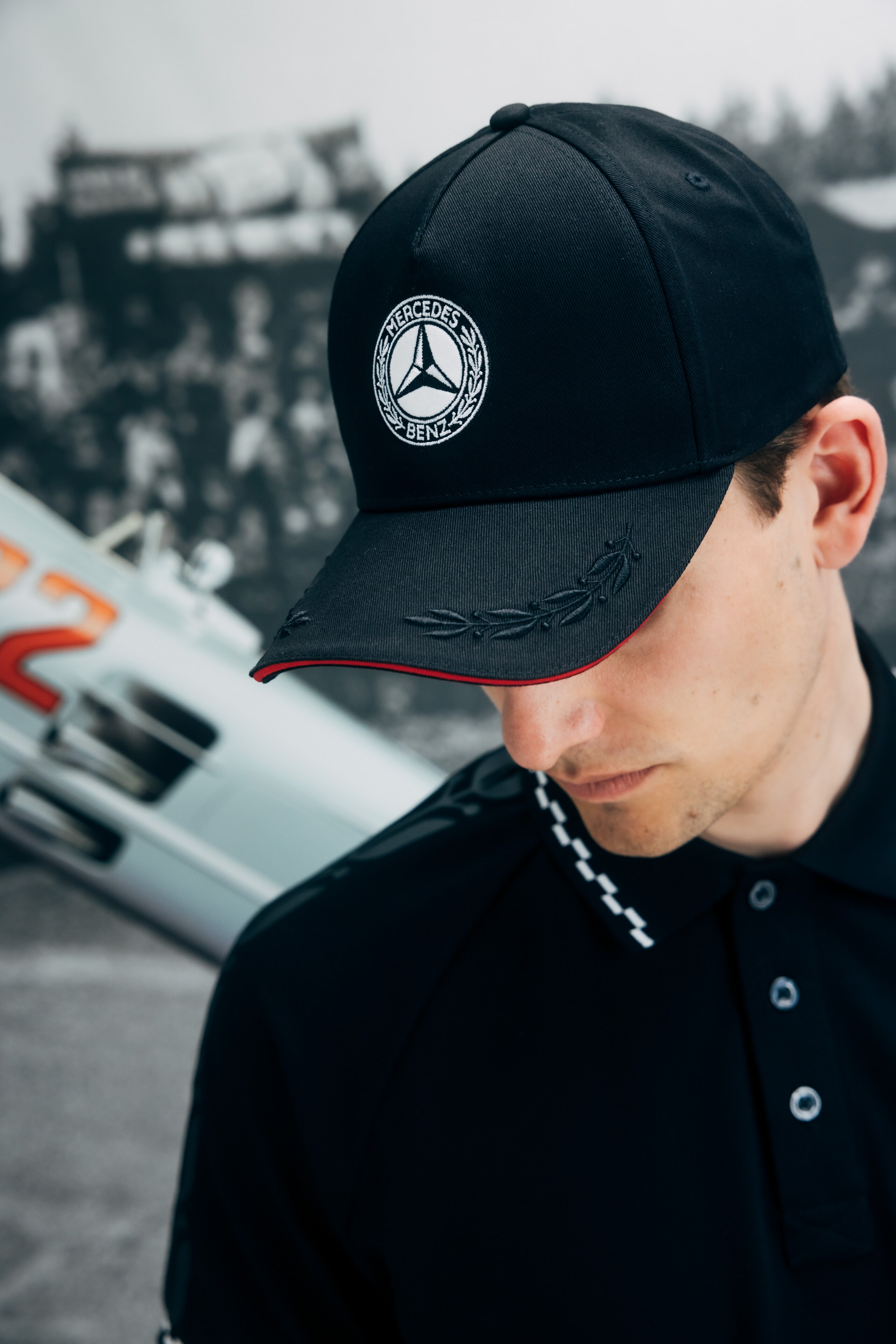 Mercedes-Benz - Cap schwarz, Baumwolle (Bio)