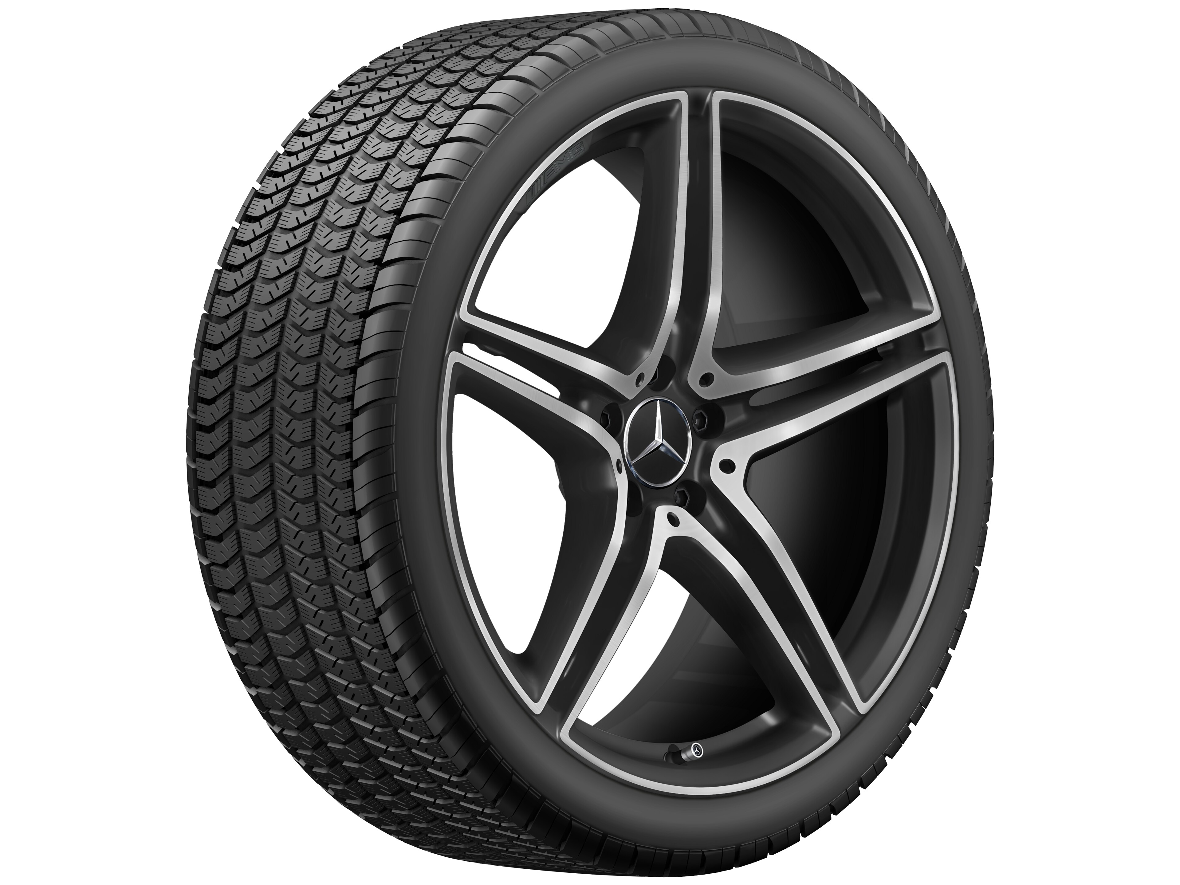 AMG Vielspeichen-Rad, 21 Zoll, 10,5 J x 21 ET 50, schwarz matt