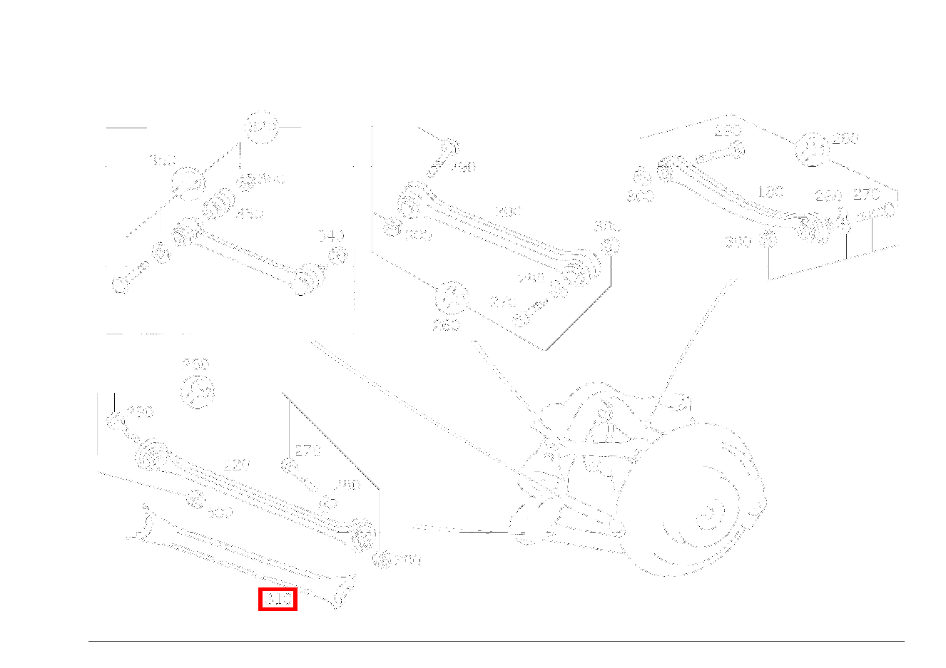 Schutzblech SCHUBSTREBE SL 600 Roadster mit Automatik 129
