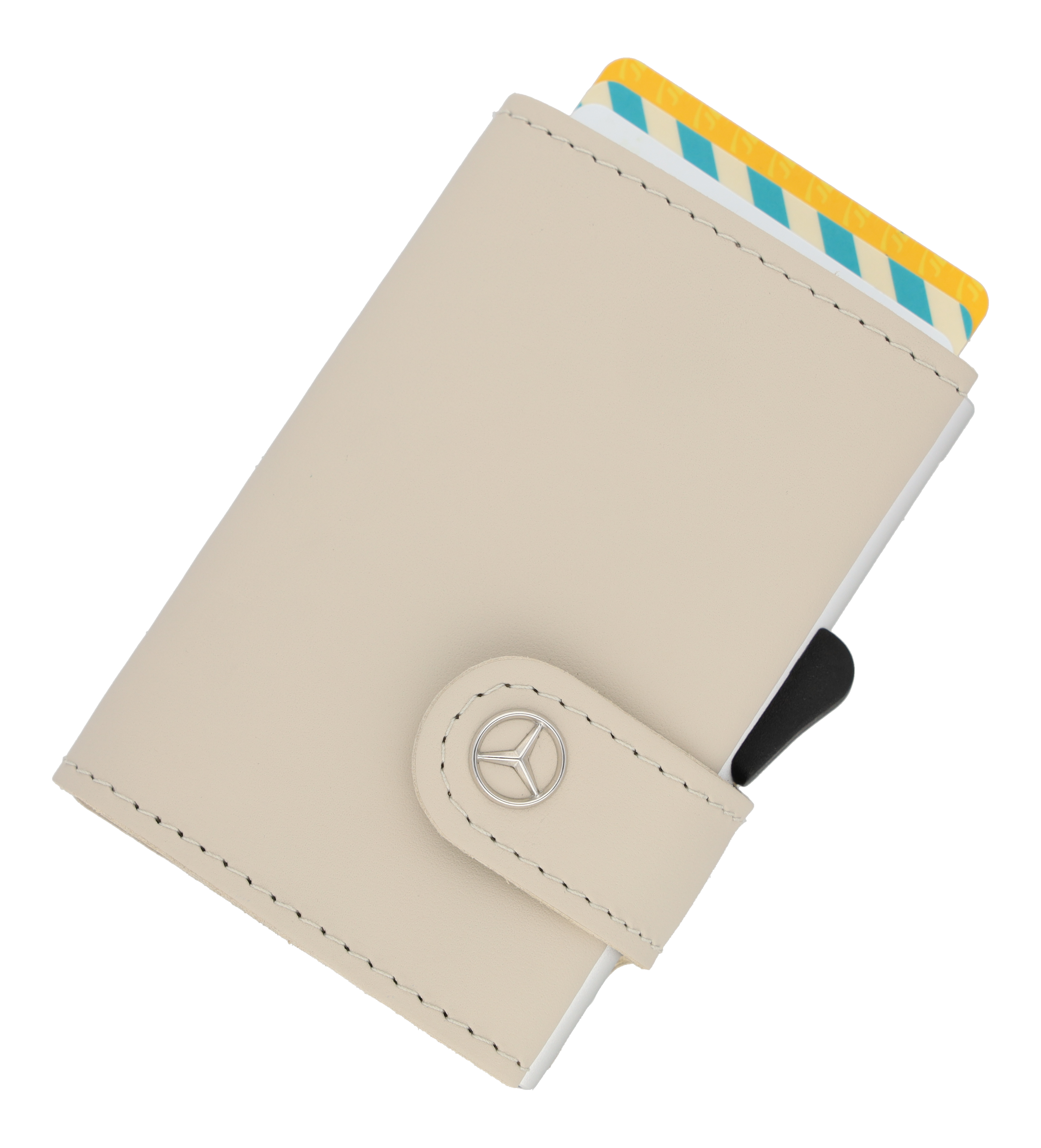 Mini-Geldbörse macchiatobeige, Rindleder