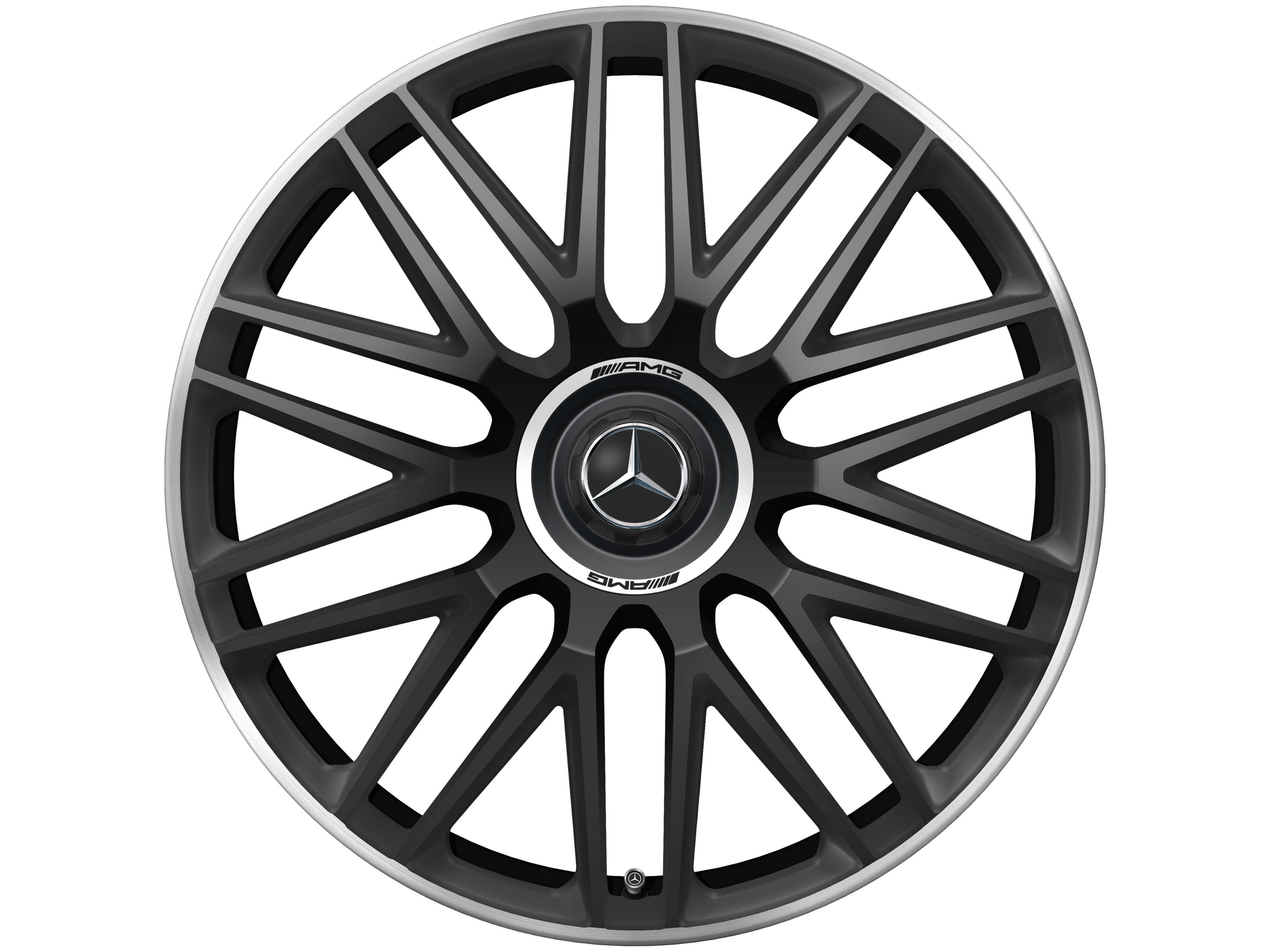 Mercedes-Benz - AMG Schmiederad 10-Doppelspeichen-Design, 21 Zoll, 10,5 J x 21 ET 42, schwarz matt