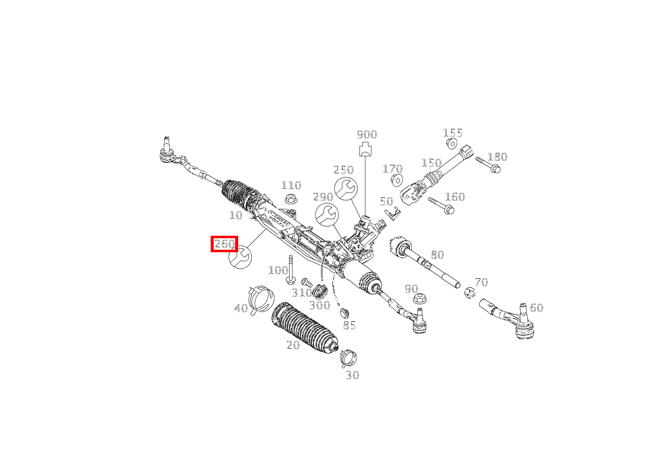 REP.SATZ LENKGETRIEBE REPARATURSATZ FUER OELLEITUNGEN C 180 KOMPRESSOR T-Modell BlueEFFICIENCY 240