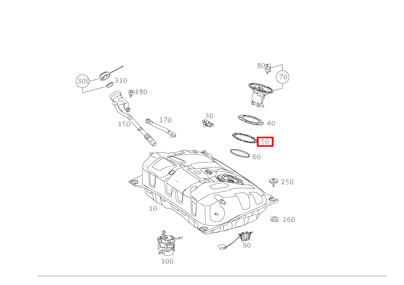 Ring Kraftstofffilter an Tank Mercedes-AMG GT Roadster 190 Ring Kraftstofffilter an Tank Mercedes-AMG GT Roadster 190
