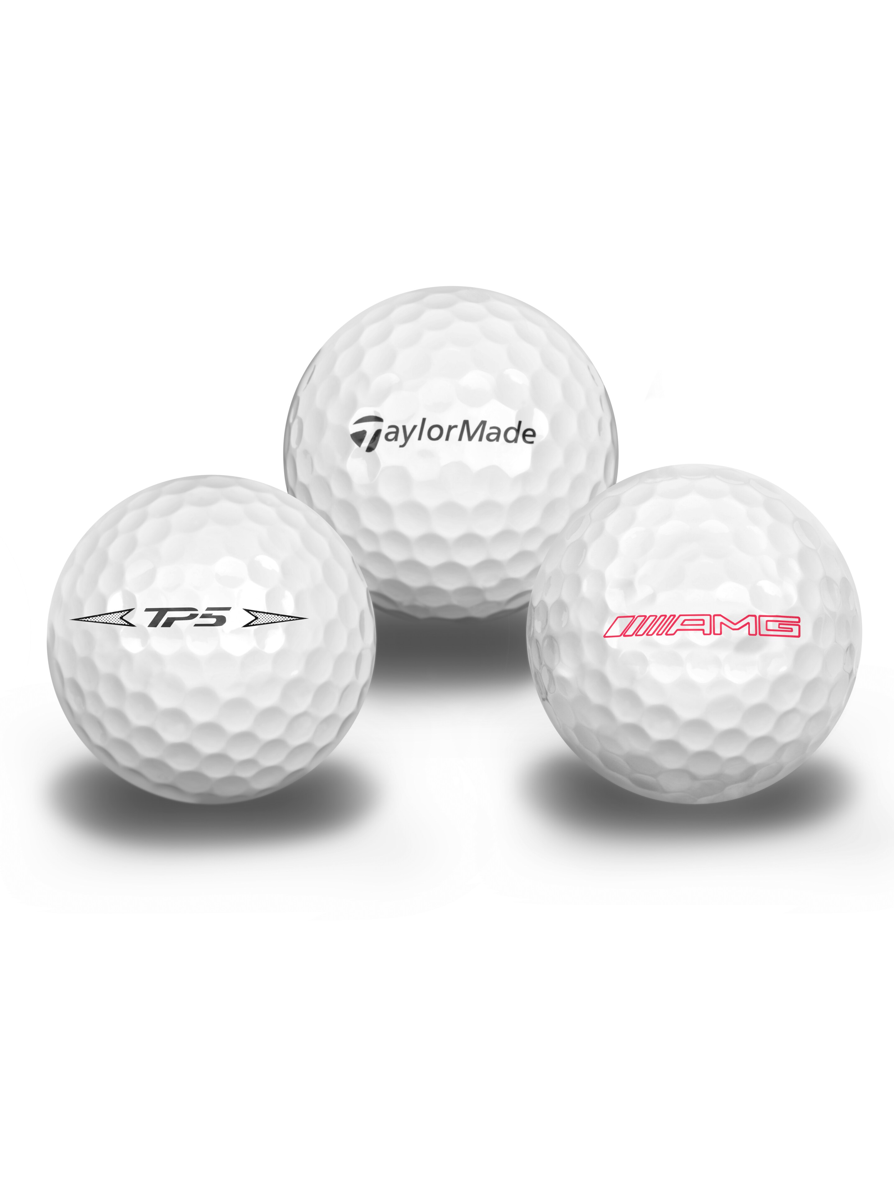 AMG Golfbälle, 3er-Set, weiß