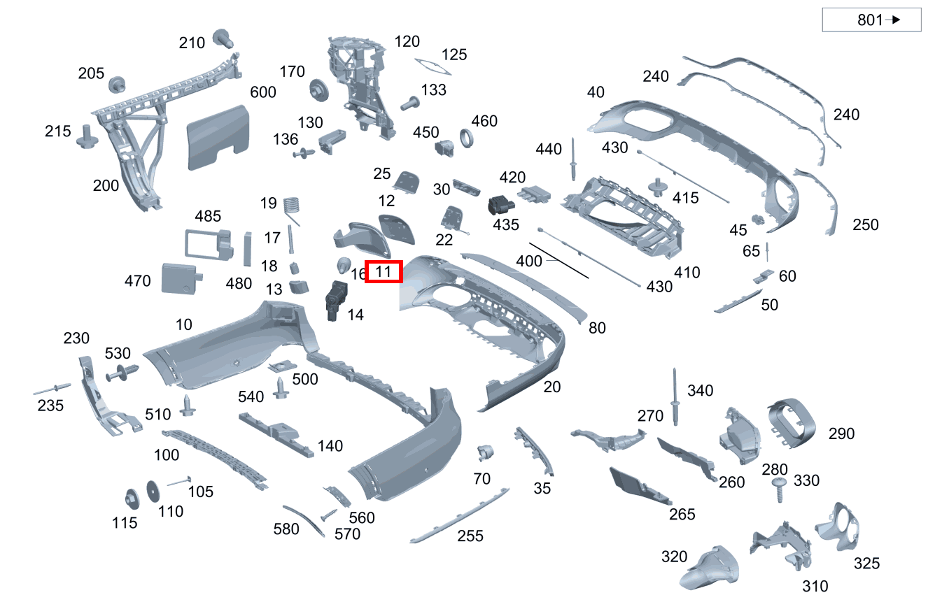 Scharnierhebel E 300 e T-Modell 213