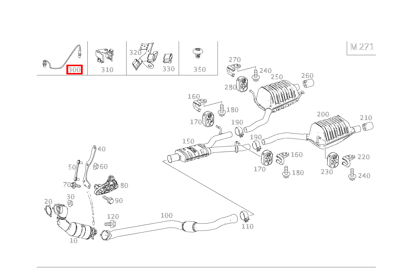 Lambdasonde REGELSONDE VOR KATALYSATOR SLK200 BLUE EFF 172