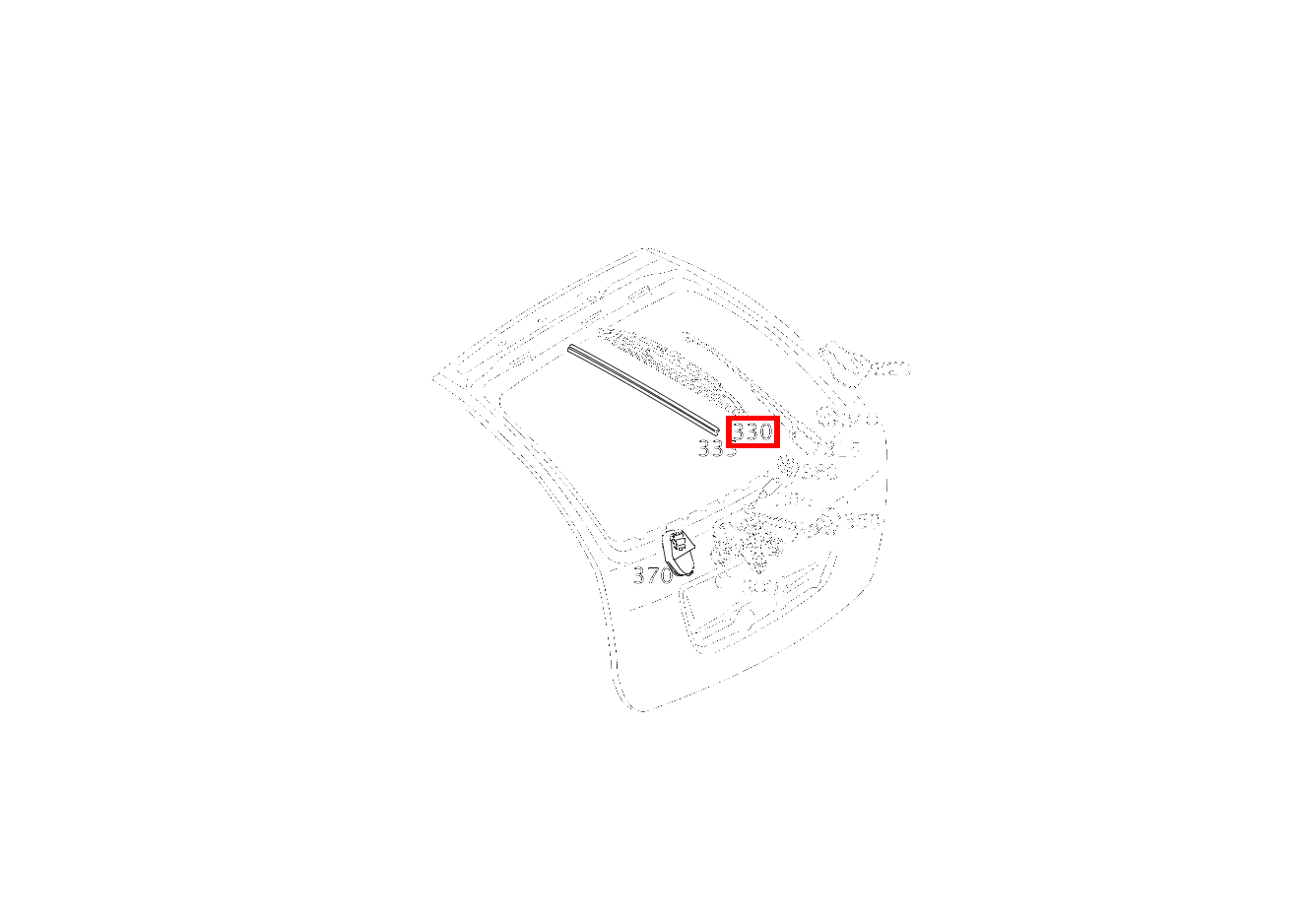 Wischerblatt SCHEIBENWISCHER RUECKWANDTUER C 240 T-Modell 203