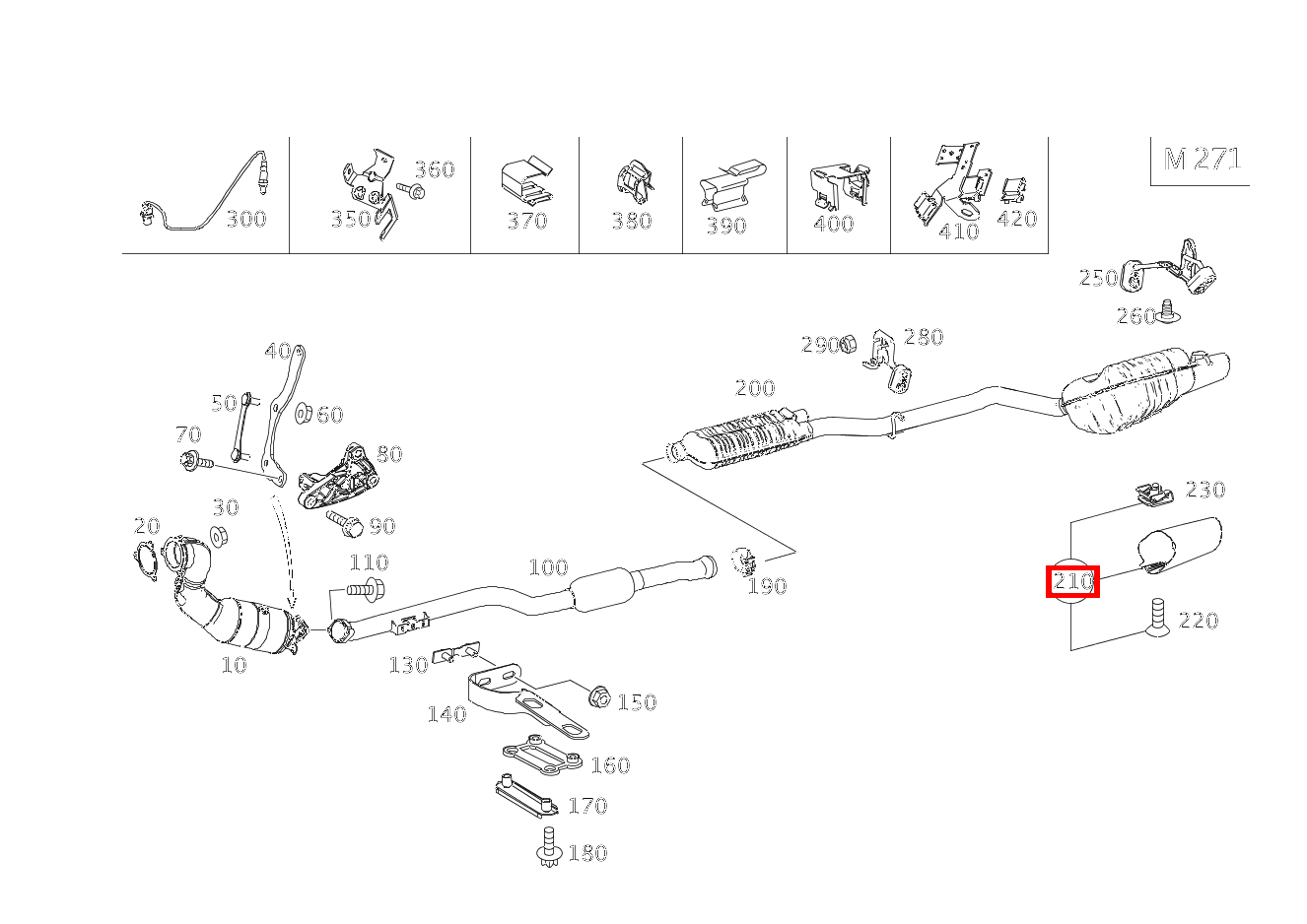 ENDROHR TEILESATZ E200CGI BE CA 207