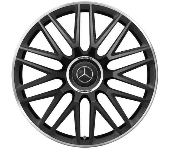 AMG Schmiederad 10-Doppelspeichen-Design, 21 Zoll, 10,5 J x 21 ET 42, schwarz matt AMG Schmiederad 10-Doppelspeichen-Design, 21 Zoll, 10,5 J x 21 ET 42, schwarz matt