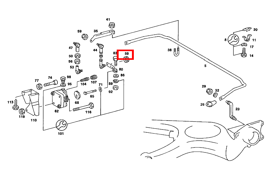 Sechskantmutter STANGE AN DREHSTAB UND HOEHENREGLER; M6 230 TE 123 Sechskantmutter STANGE AN DREHSTAB UND HOEHENREGLER; M6 230 TE 123