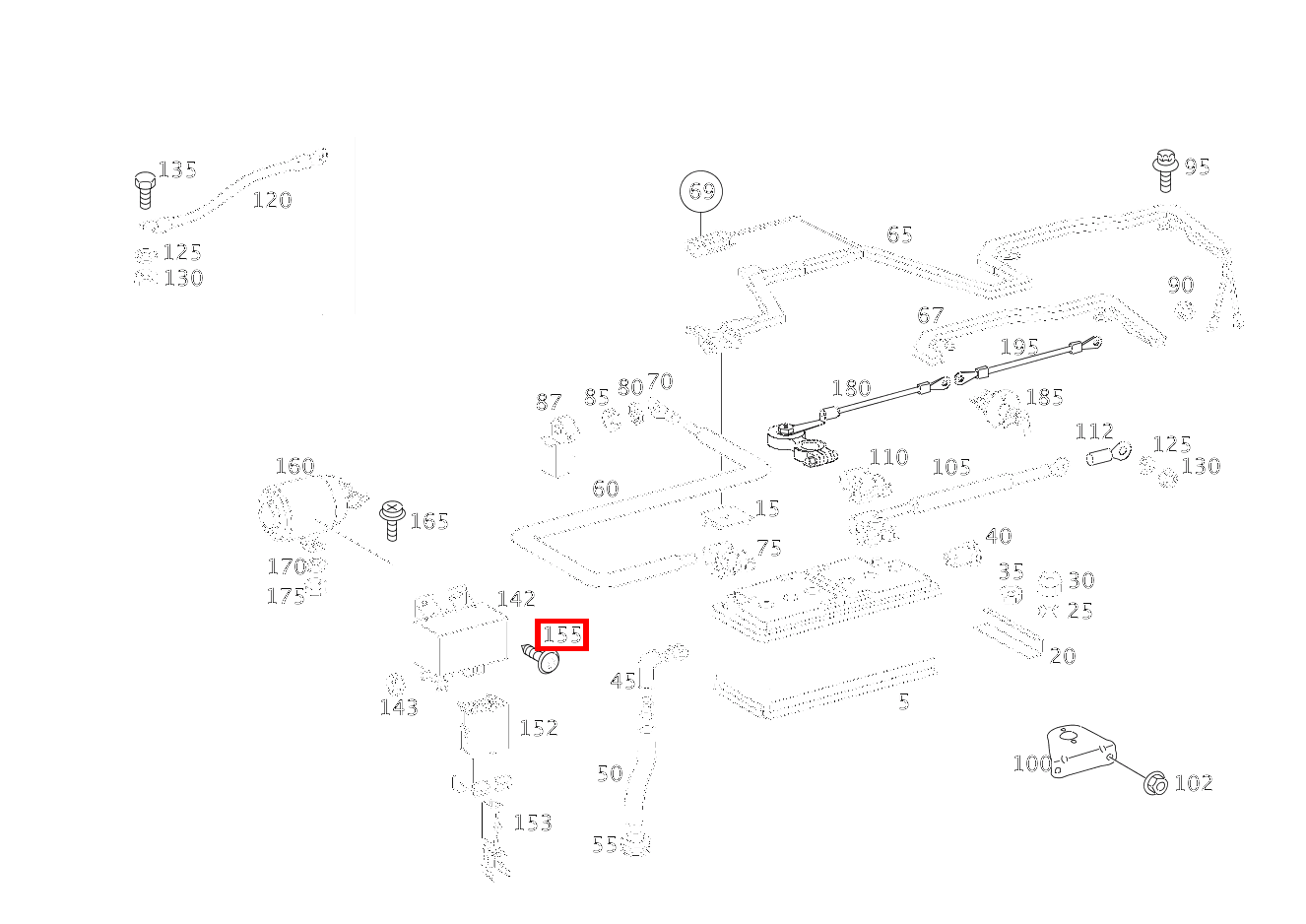 Blechschraube TRENNRELAIS AN HALTER; 4.8X13 416 4X2 3550 460