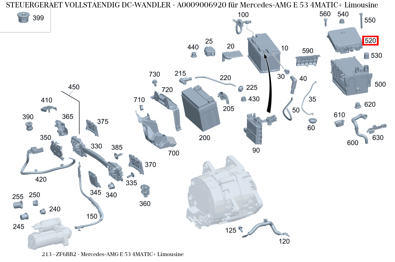 Steuergerät vollständig DC-WANDLER Mercedes-AMG E 53 4MATIC+ Limousine 213 Steuergerät vollständig DC-WANDLER Mercedes-AMG E 53 4MATIC+ Limousine 213