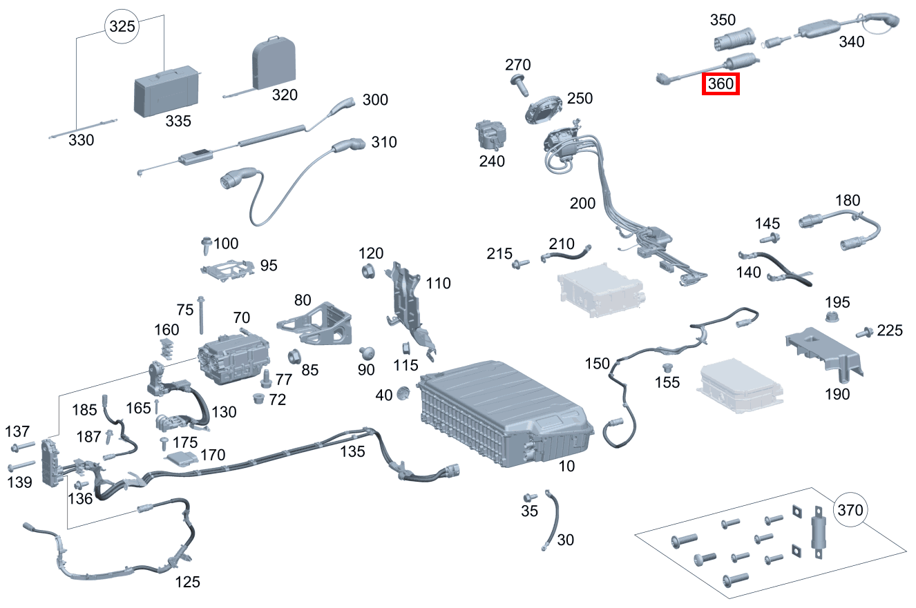Adapter Flexibles Ladesystem Pro CLA 250 e Coupé BCA 118