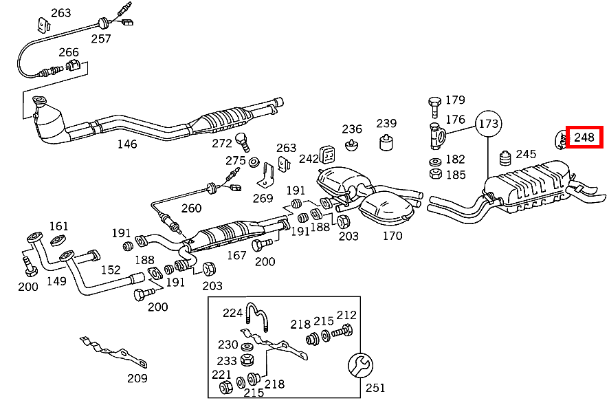 ELASTOMERAUFHAENGUNG HINTERE HAUPTSCHALLDAEMPFER-AUFHAENGUNG 420 SEC COUPE mit Automatic 126 ELASTOMERAUFHAENGUNG HINTERE HAUPTSCHALLDAEMPFER-AUFHAENGUNG 420 SEC COUPE mit Automatic 126