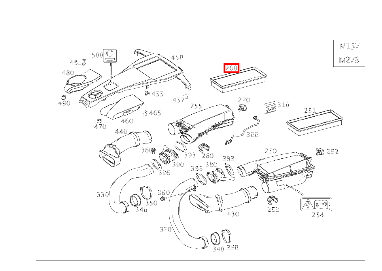Luftfiltereinsatz LUFTFILTER,RECHTS GL63 AMG 166 Luftfiltereinsatz LUFTFILTER,RECHTS GL63 AMG 166