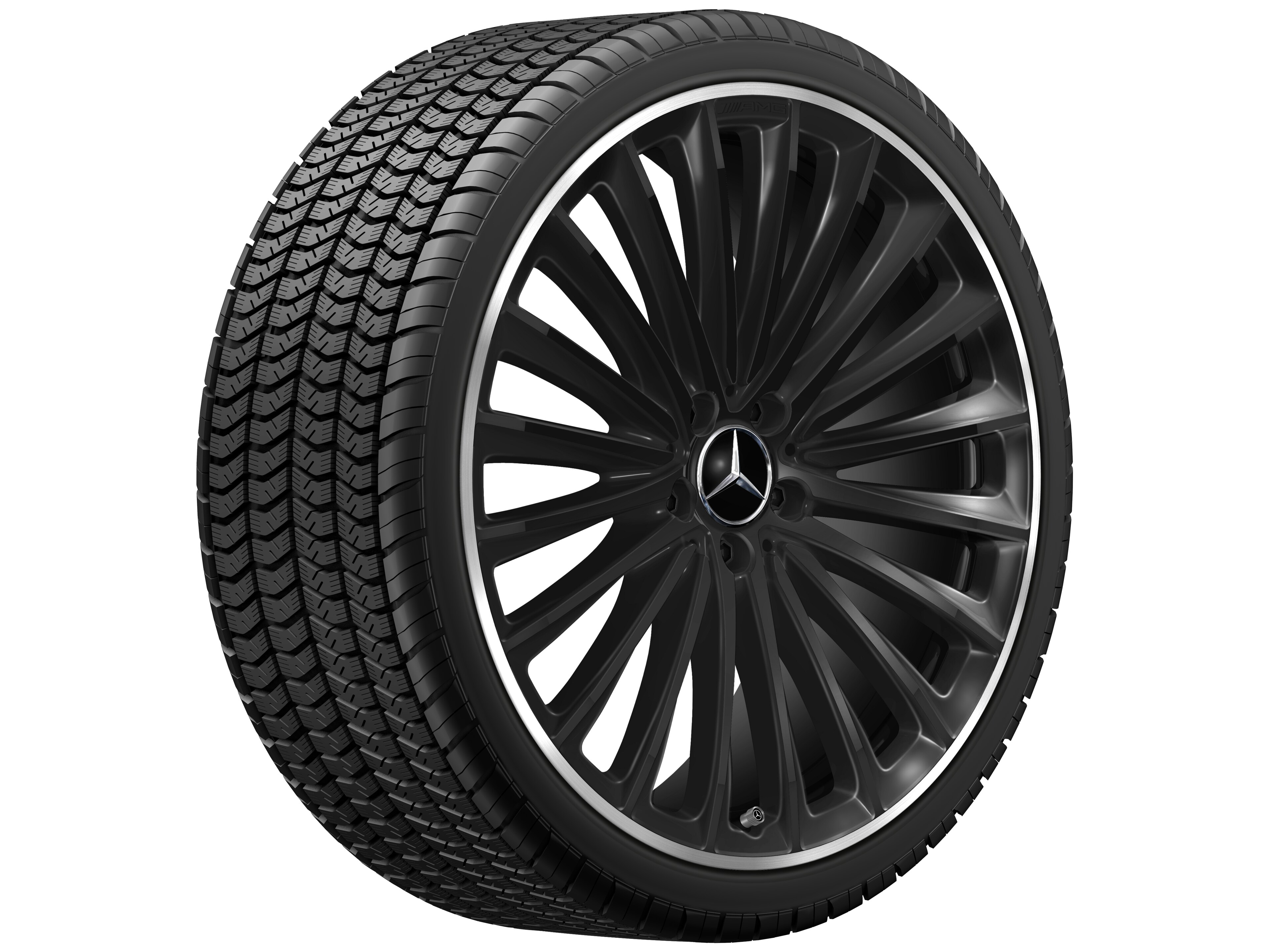 Mercedes-Benz - AMG Vielspeichen-Rad, 21 Zoll, 10 J x 21 ET 66, schwarz