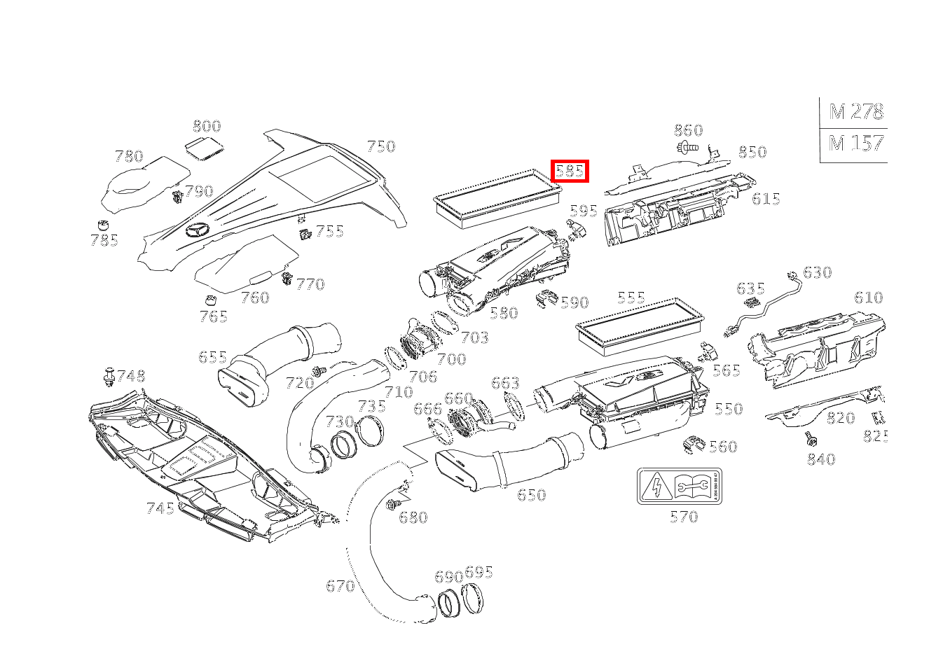 Luftfiltereinsatz RECHTS E500T 4M 212 Luftfiltereinsatz RECHTS E500T 4M 212