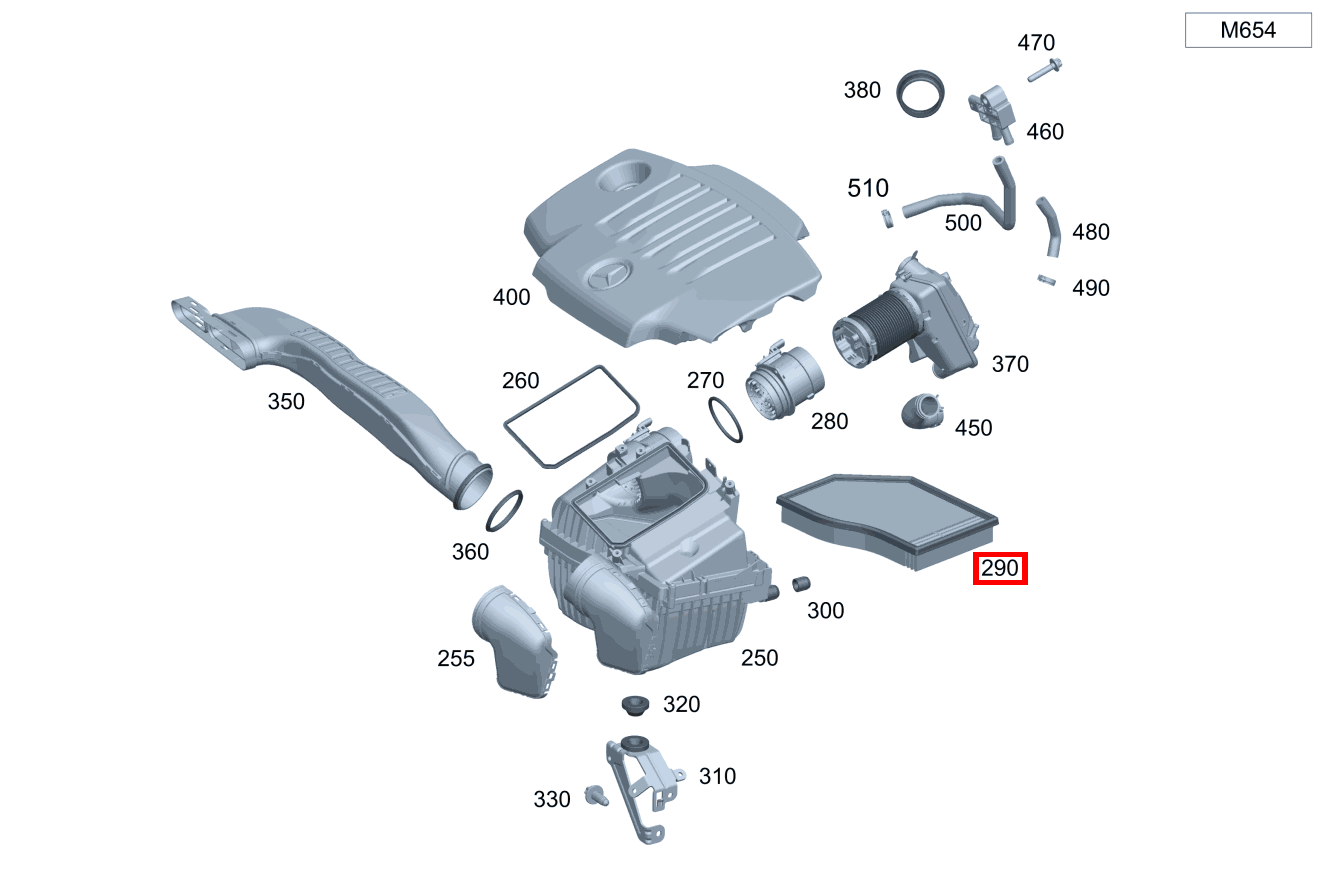 Luftfiltereinsatz DAEMPFERFILTER CLA 180 d Shooting Brake 118