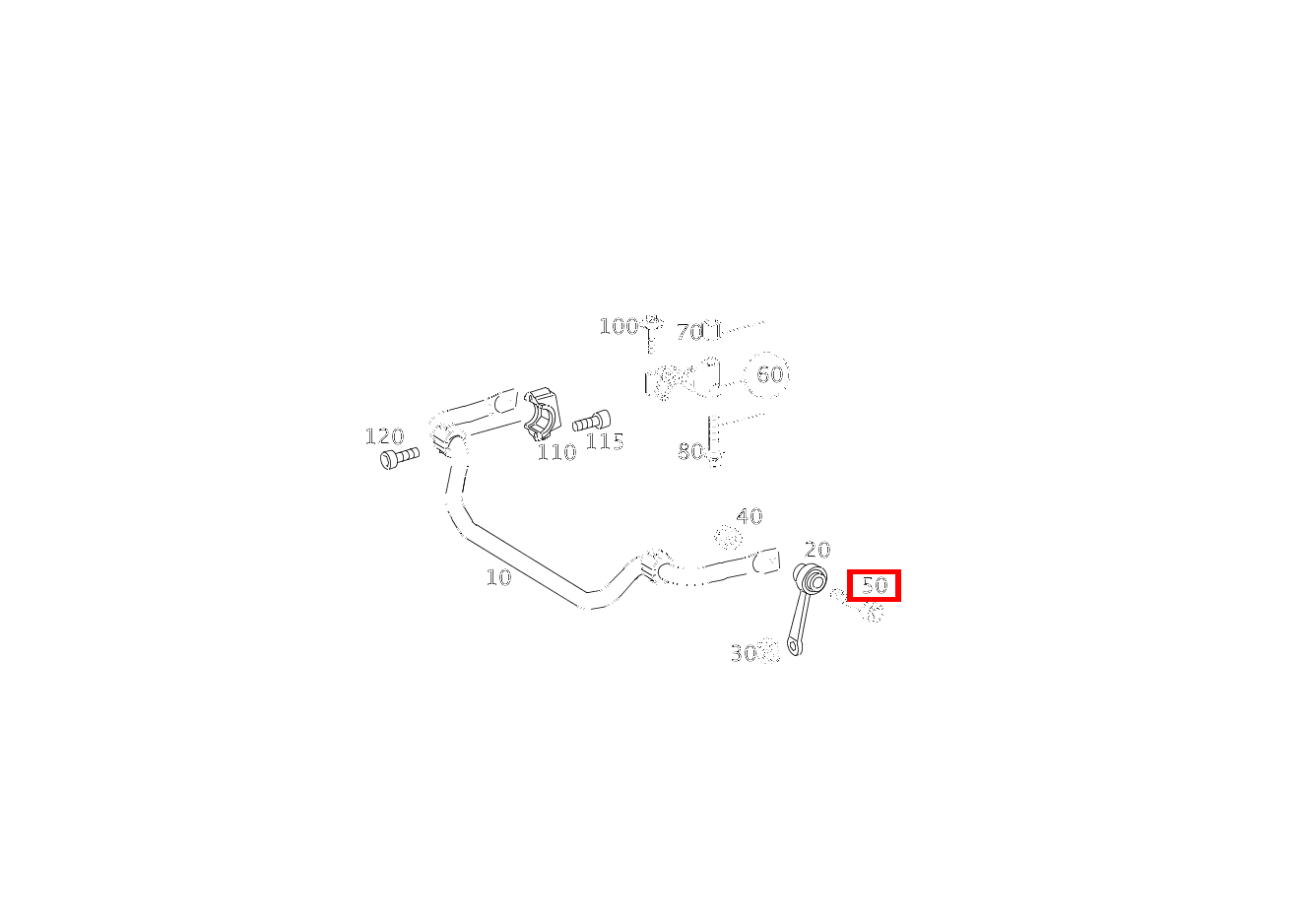 Zylinder-Schraube STANGE AN DREHSTAB; M14X1.5X40 E 220 CDI T-Modell 212