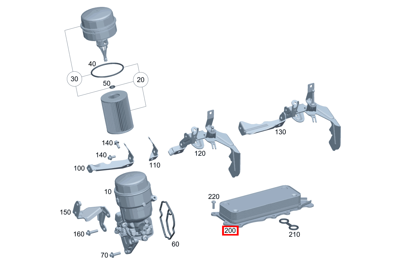 Ölkühler S350BT L 4M 221 Ölkühler S350BT L 4M 221