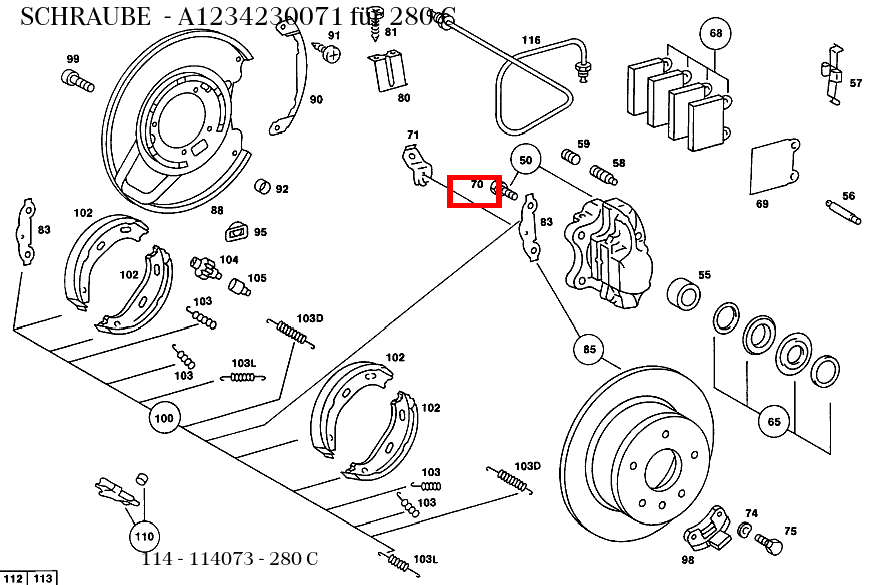 Schraube 280 C 114 Schraube 280 C 114