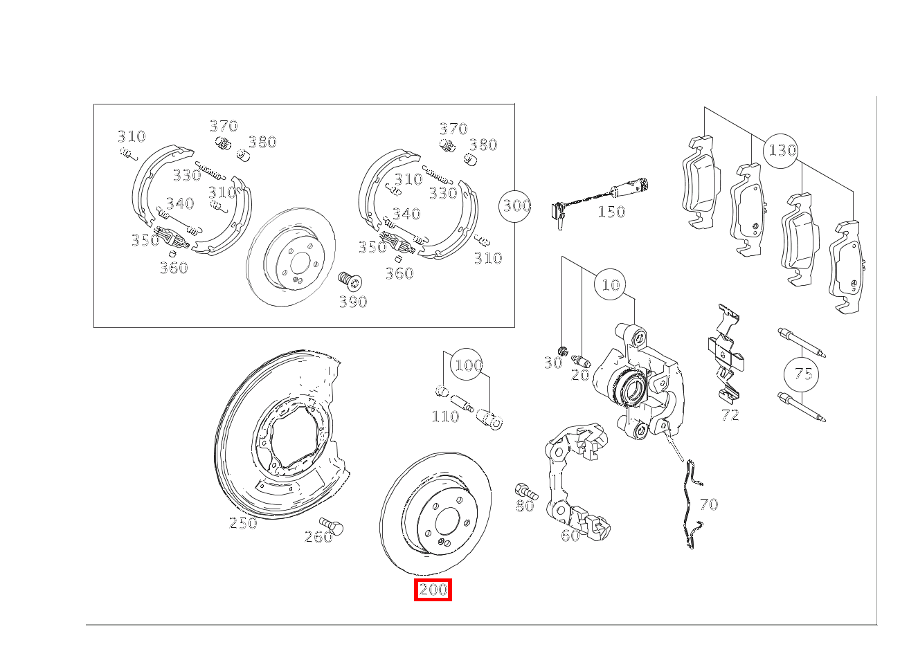 Bremsscheibe Hinten rechts CLS 63 AMG S-Modell 4MATIC Coupé 218