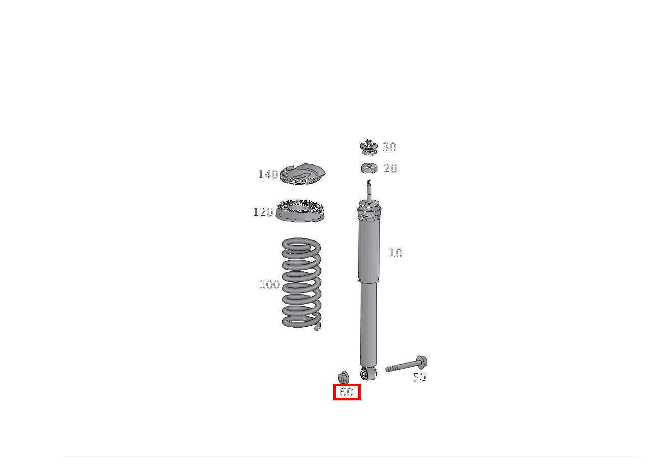 Mutter BEFESTIGUNG STOSSDAEMPFER UNTEN; M10 SLK55 AMG 172