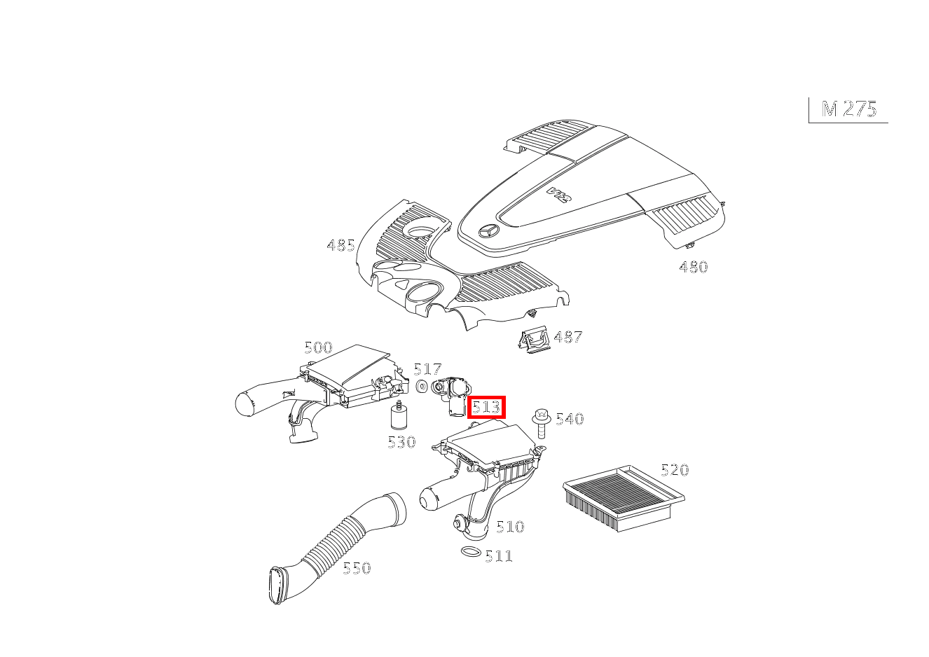 Drucksensor LUFTDRUCK S 65 AMG Limousine lang 221