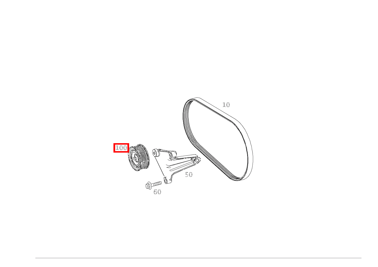 Umlenkrolle FUER KEILRIPPENRIEMEN SL63 AMG 231