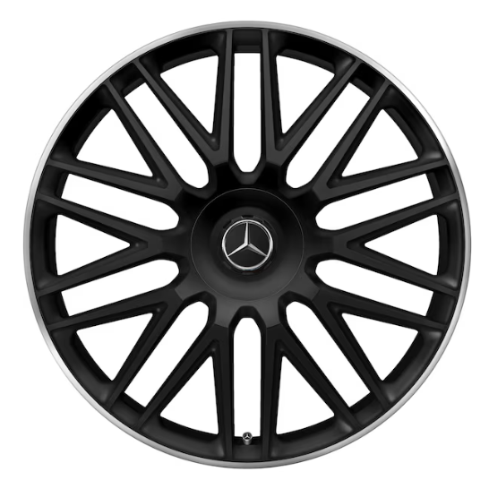 AMG Schmiederad 10-Speichen-Design, 21 Zoll, 9,5 J x 21 ET 33, schwarz matt