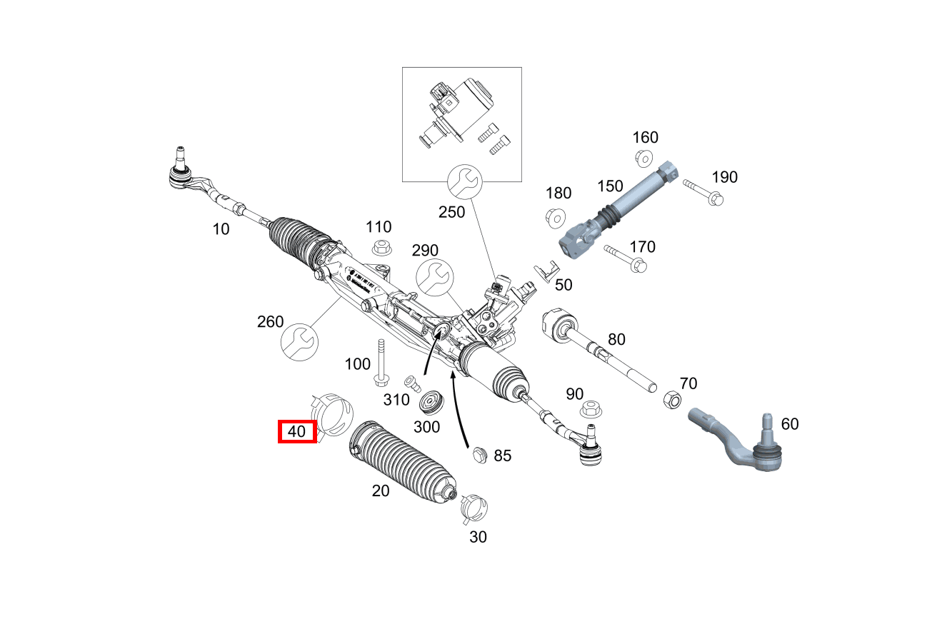 EINOHRKLEMME INNEN; 68 MM E500 CA 207