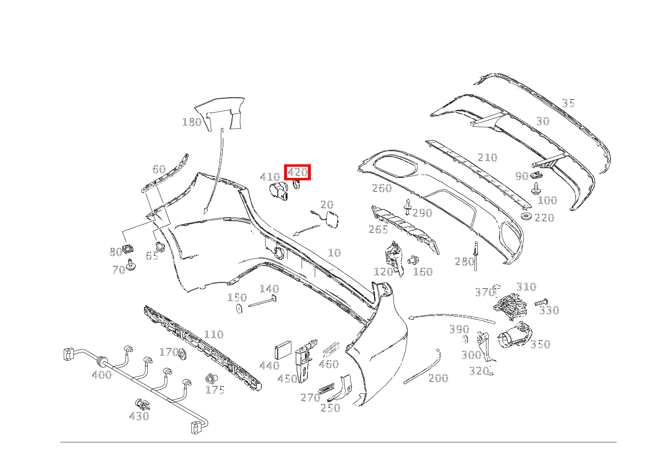 Abstandsring PARKTRONIC-System B180 BE 246