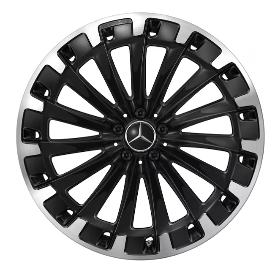 AMG Vielspeichen-Rad, 22 Zoll, 9,5 J x 22 ET 41,5, schwarz, glanzgedreht