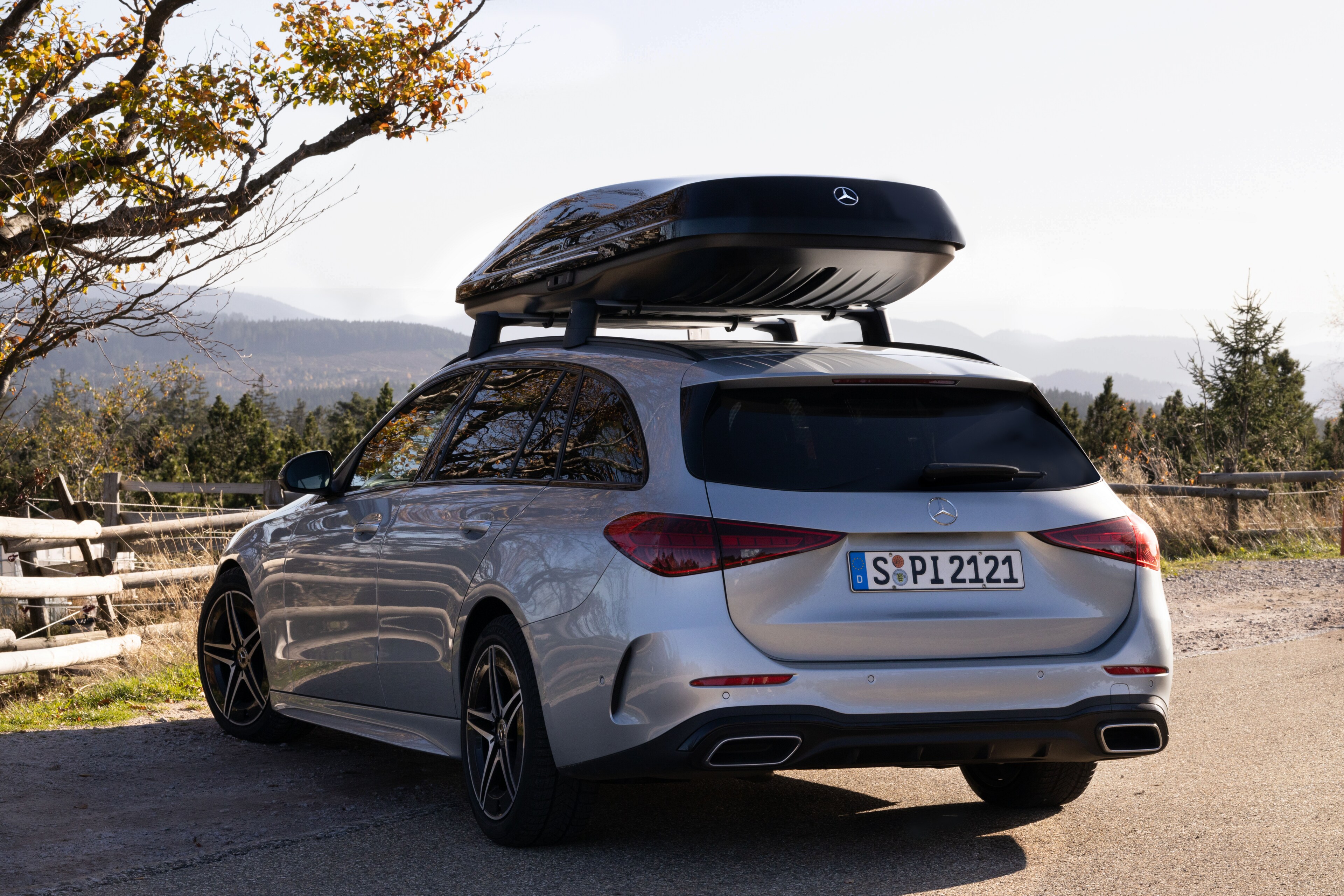 Mercedes-Benz - Mercedes-Benz Dachbox XL, 590 Liter Kunststoff, schwarz, Lack, glänzend