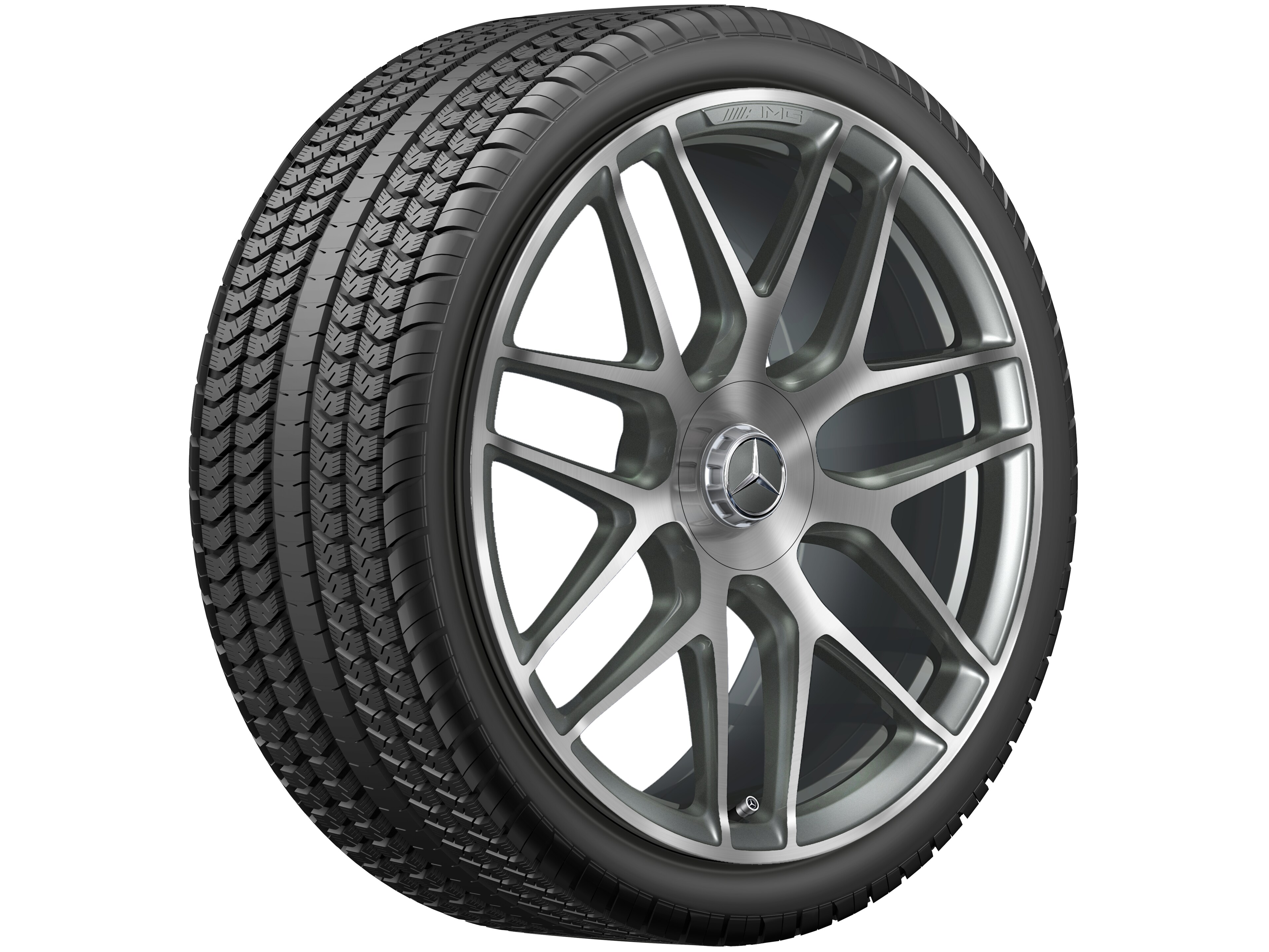 AMG Schmiederad im Kreuzspeichen-Design, 55,9 cm (