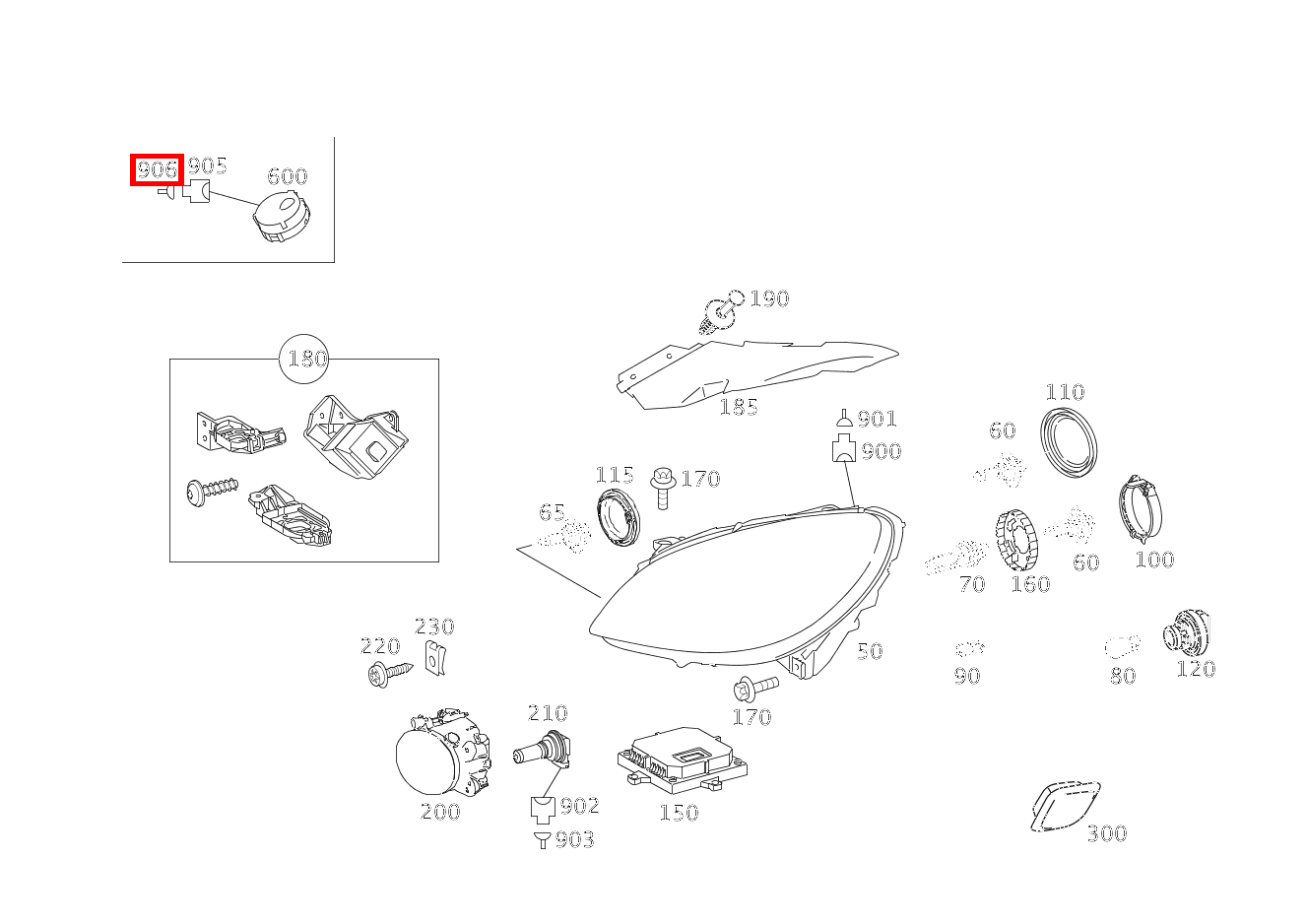 Kontaktbuchse REGEN- UND LICHTSENSOR; 0.25-0.35 MM2 MQS B 200 Turbo Sports Tourer 245 Kontaktbuchse REGEN- UND LICHTSENSOR; 0.25-0.35 MM2 MQS B 200 Turbo Sports Tourer 245