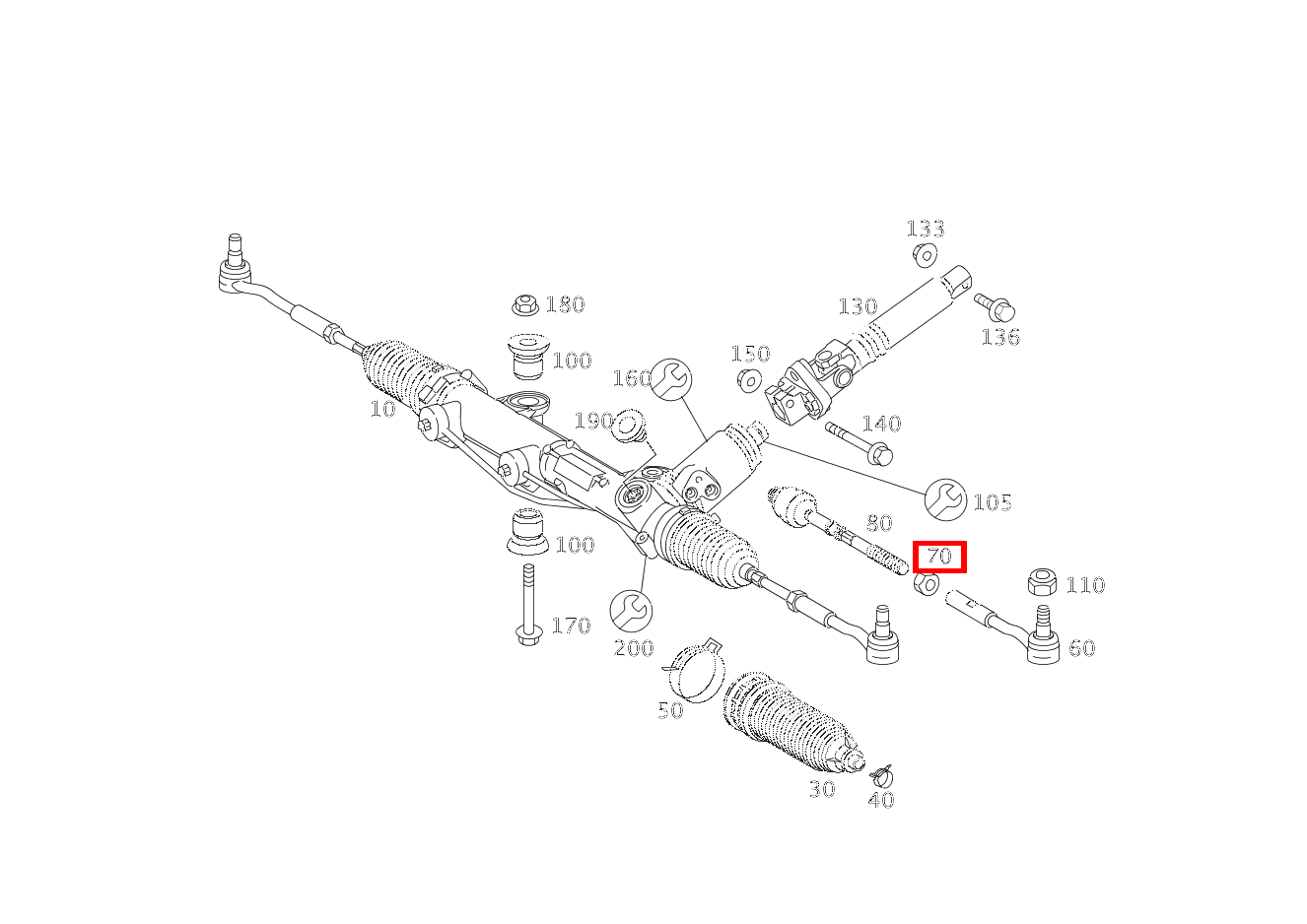 Sechskantmutter M14X1.5 SLK 55 AMG Roadster 171 Sechskantmutter M14X1.5 SLK 55 AMG Roadster 171