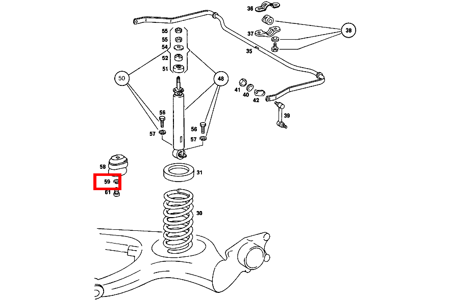 Federring ANSCHLAGPUFFER AN RAHMEN 200 D 115